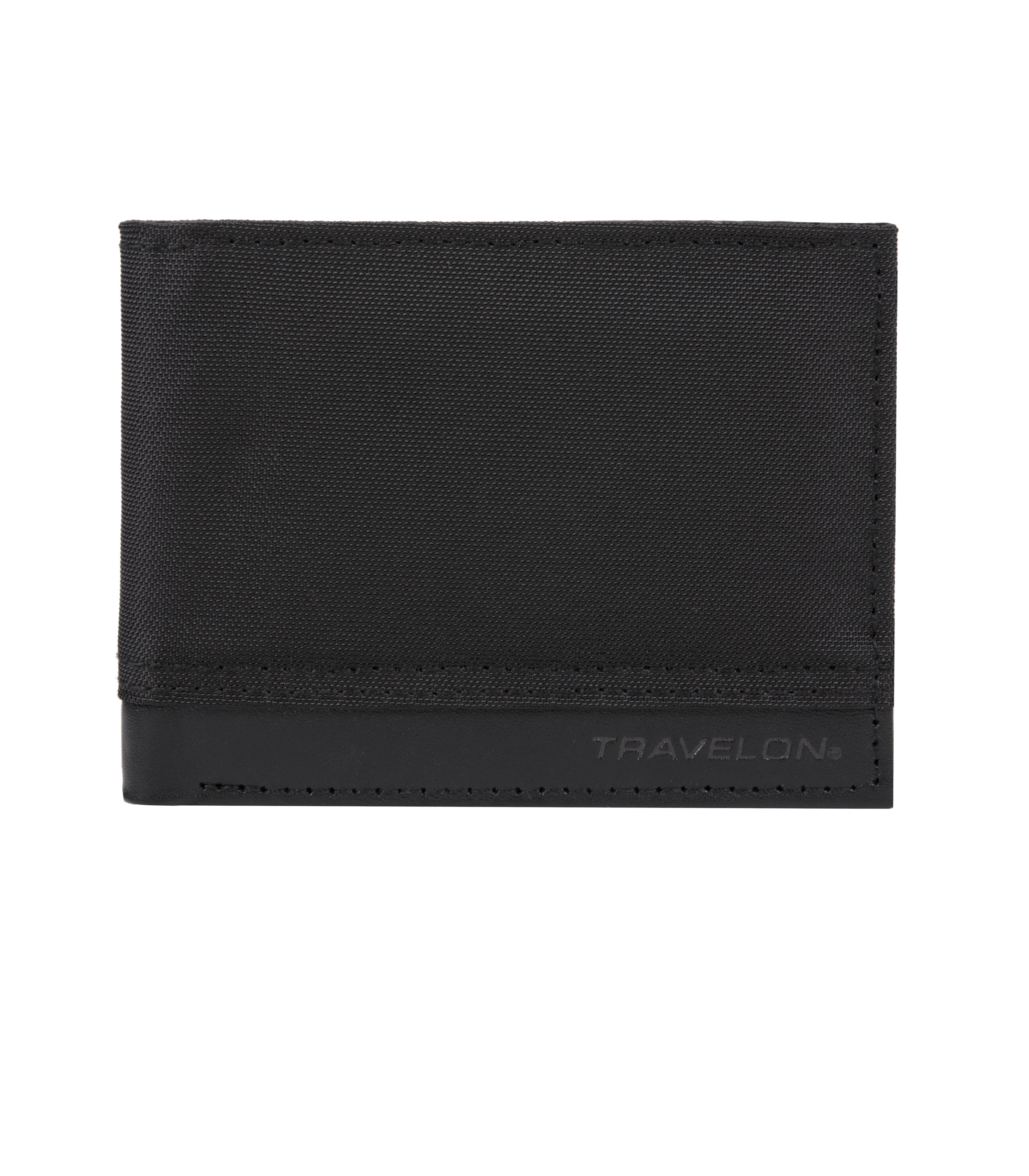 TRAVELONRFID Blocking Billfold Wallet - Black