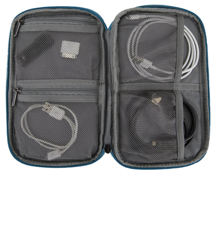 TRAVELONWorld Travel Essentials Tech Organizer - Teal