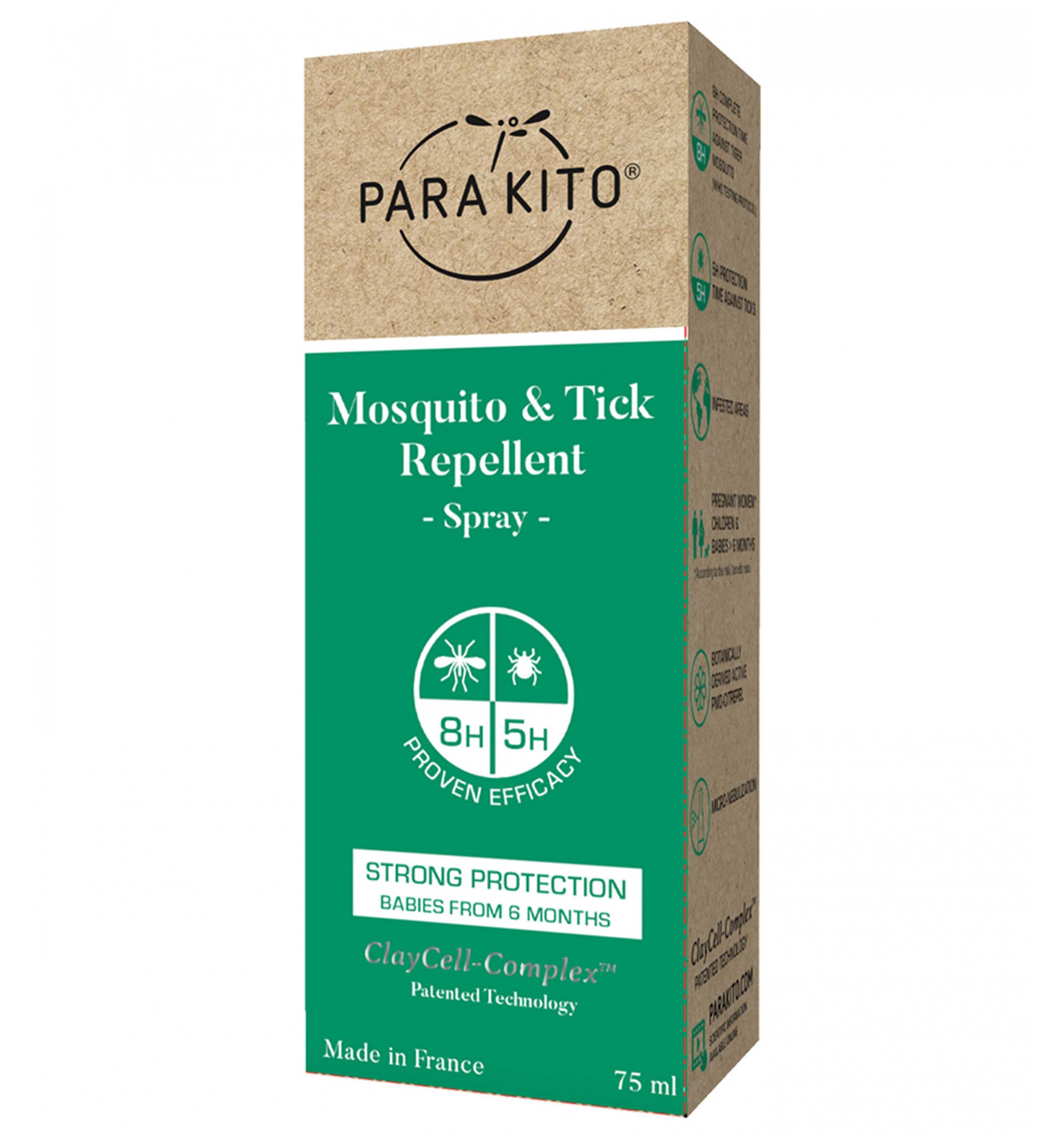 PARAKITOMosquito & Tick Repellent 75Ml Spray Strong Protection Spray
