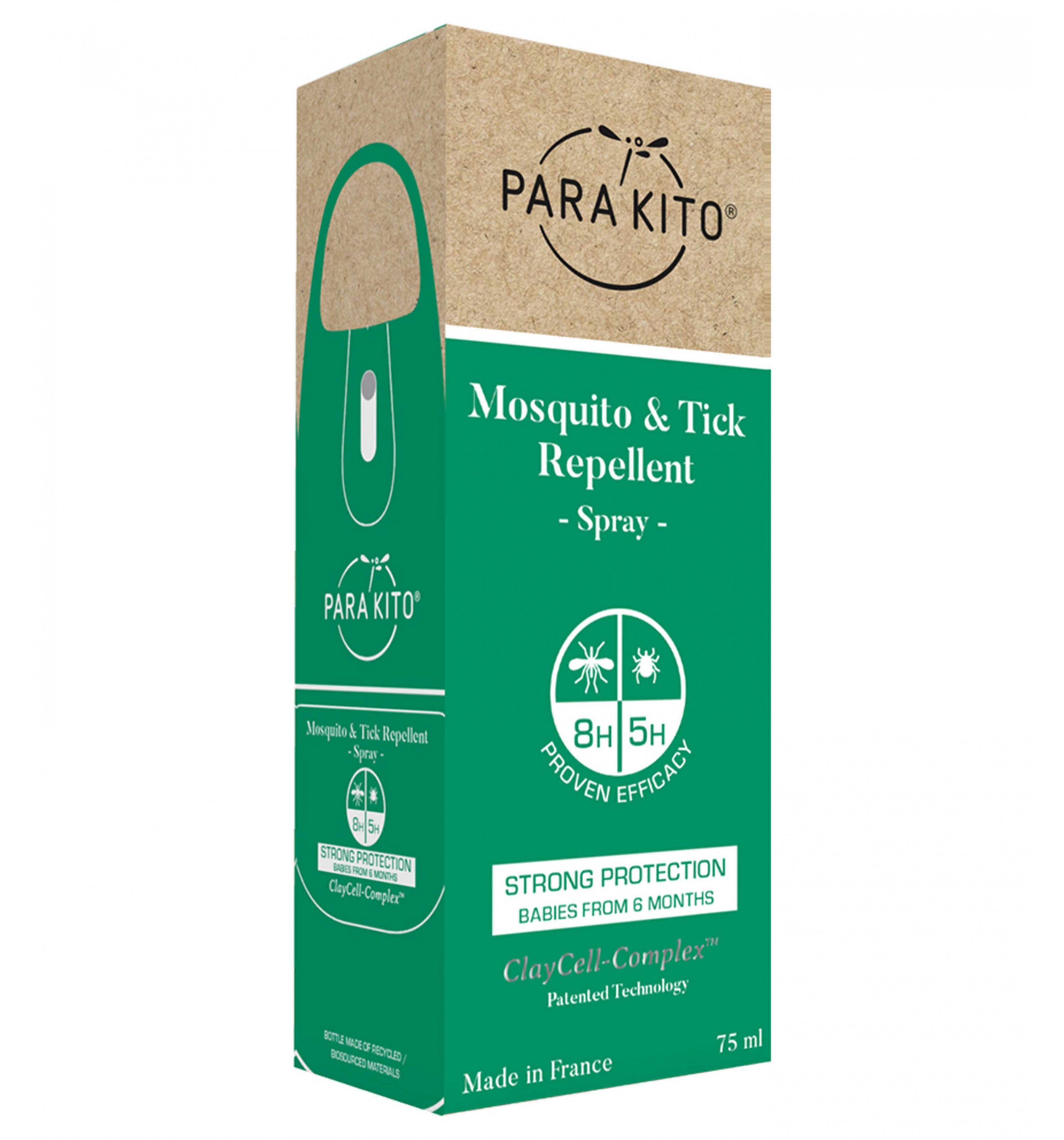 PARAKITOMosquito & Tick Repellent 75Ml Spray Strong Protection Spray