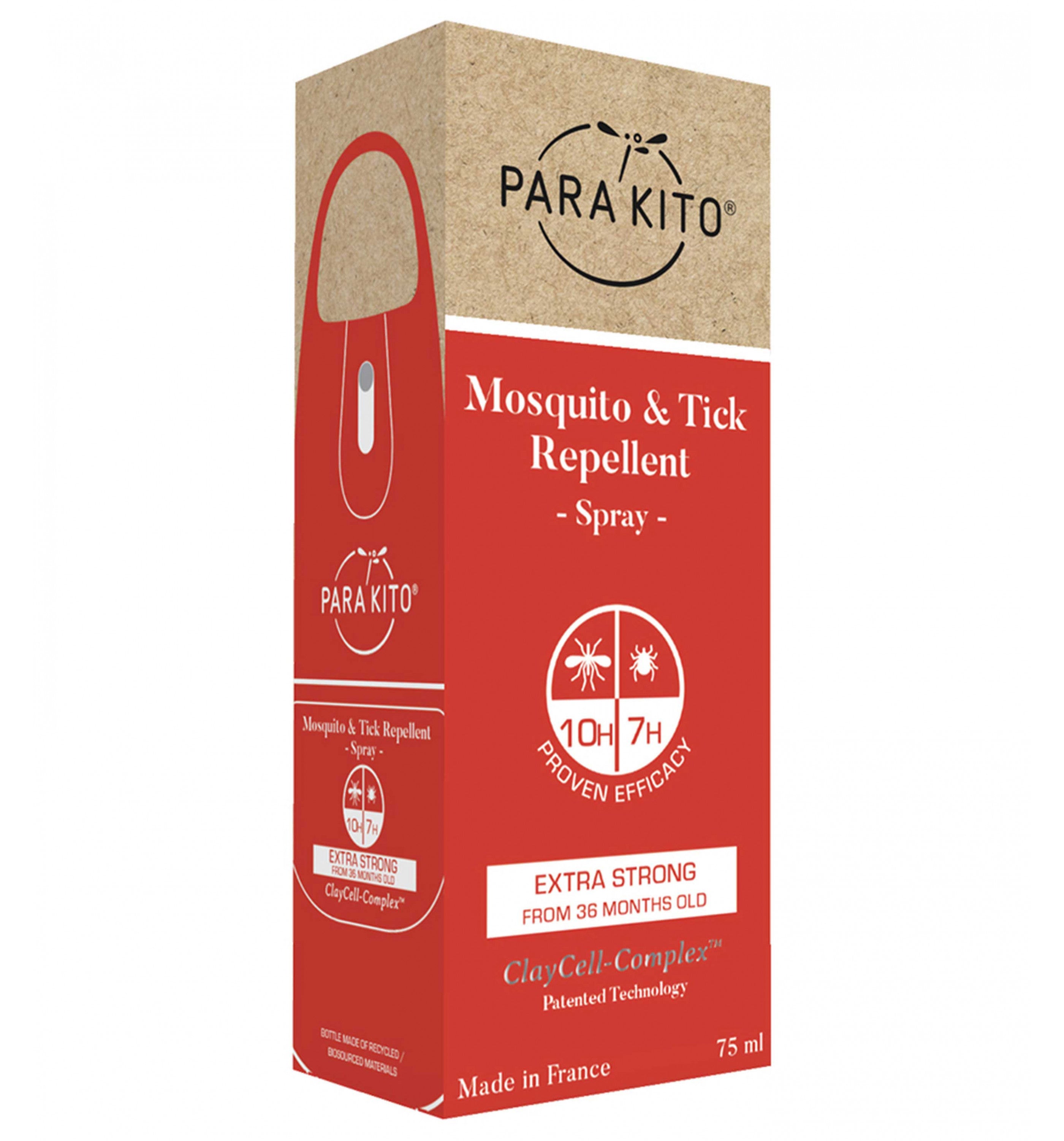 PARAKITOMosquito & Tick Repellent 75Ml Spray Extra Strong Protection Spray