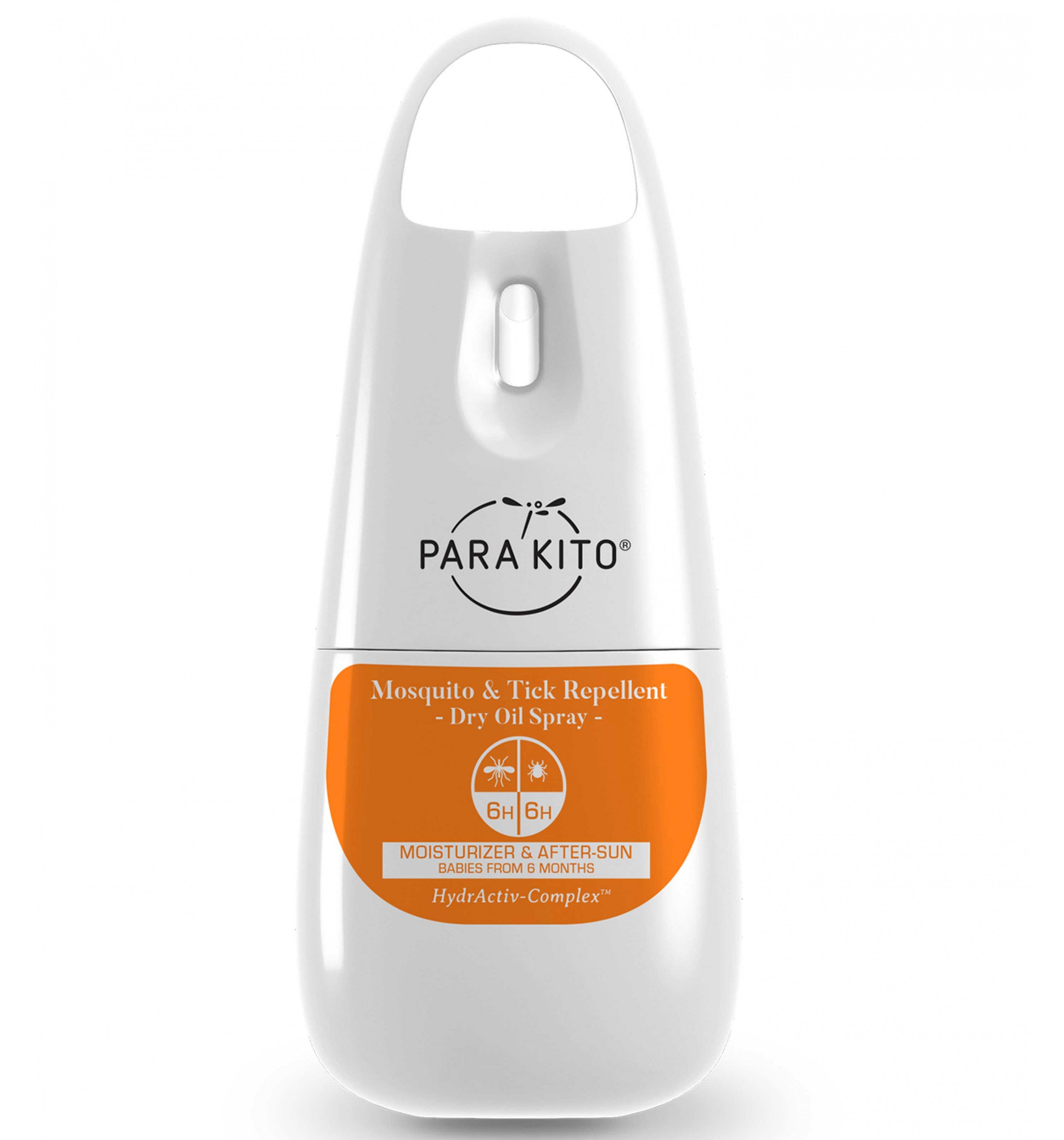PARAKITOMosquito & Tick Repellent 75Ml Dry Oil Spray Water Resistant, Moisturizer & After Sun Spray