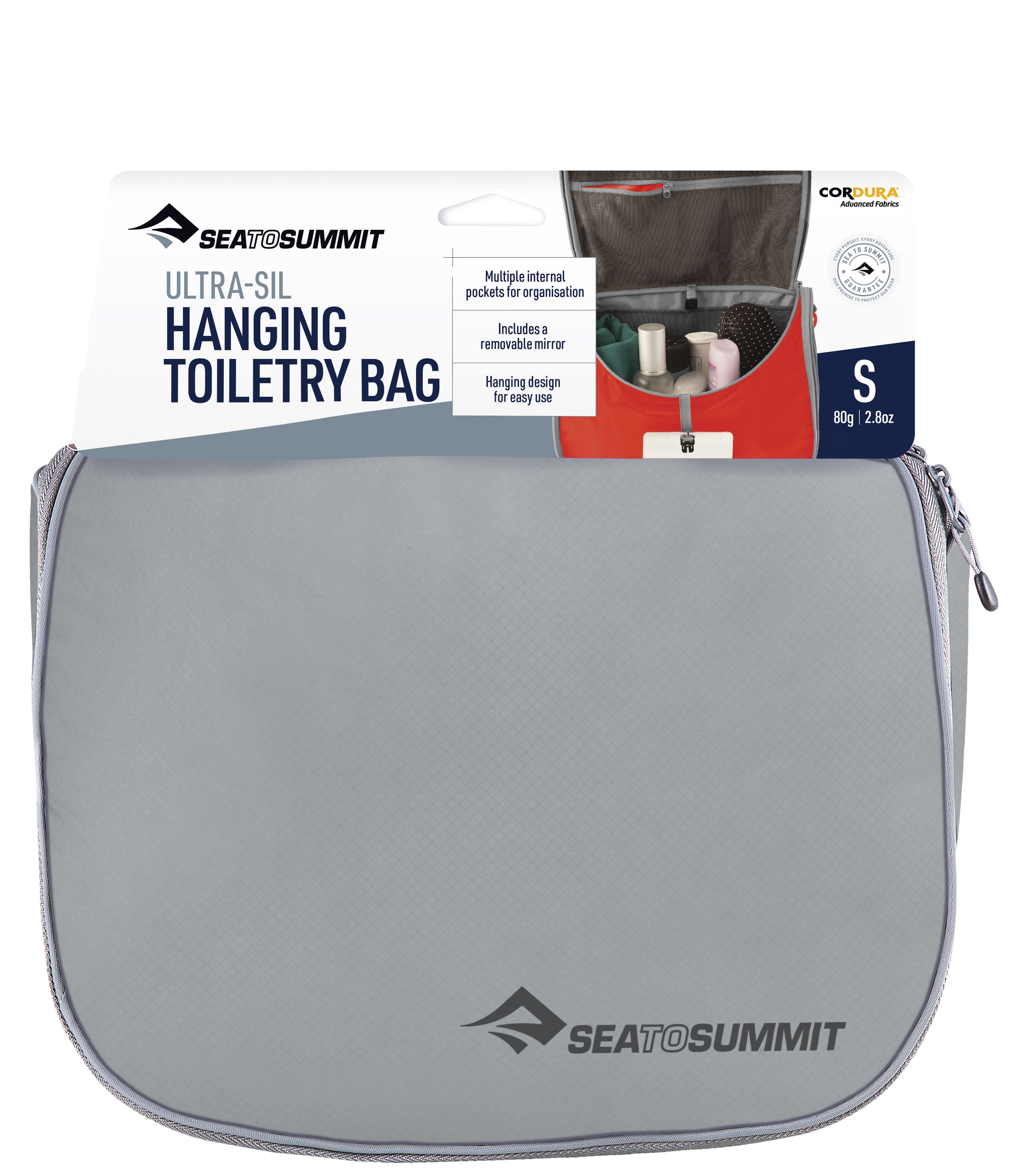 SEA TO SUMMIT PTY LTDUltra-Sil Hanging Toiletry Bag Small - High Rise Grey