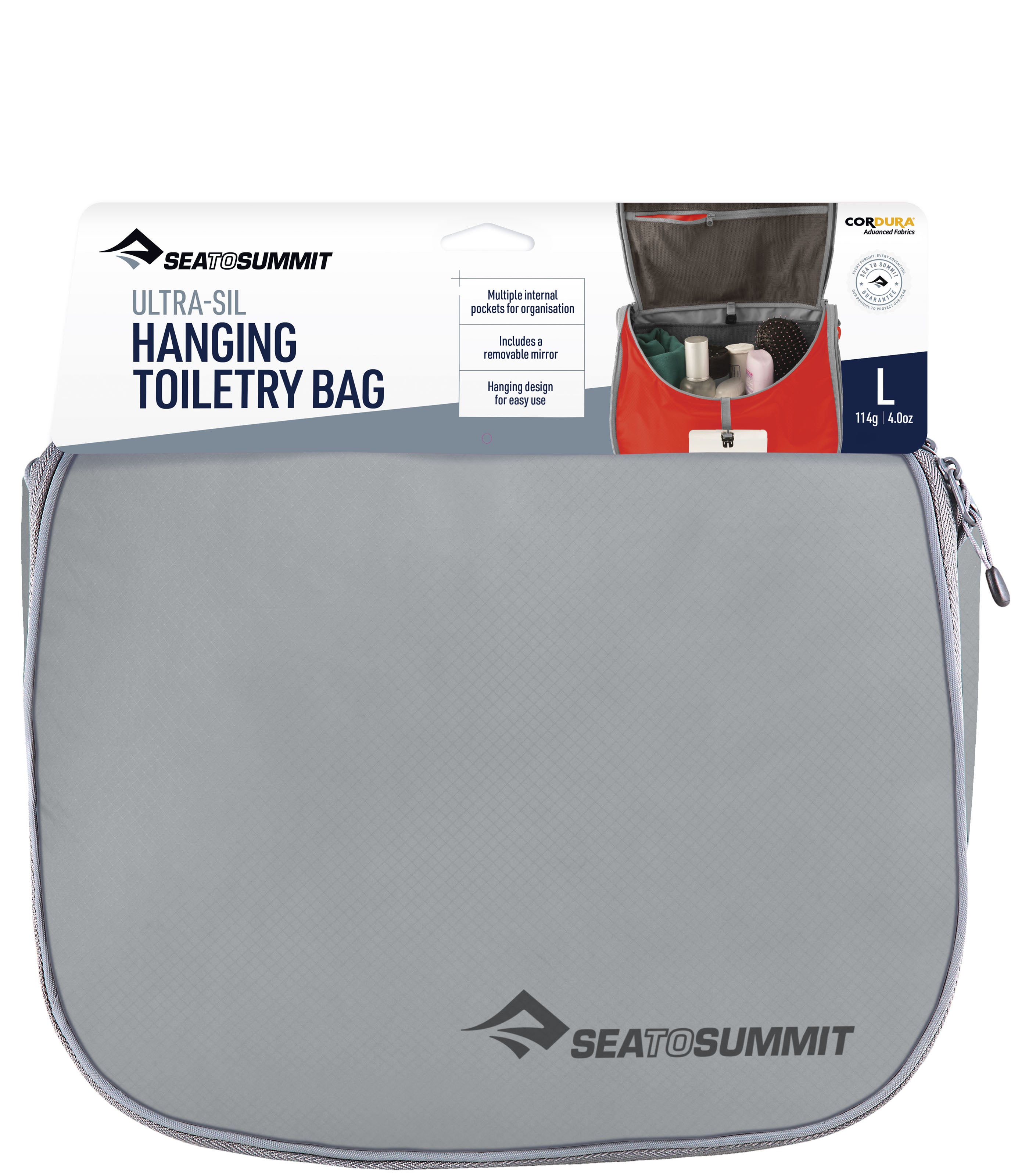 SEA TO SUMMIT PTY LTDUltra-Sil Hanging Toiletry Bag Large - High Rise Grey