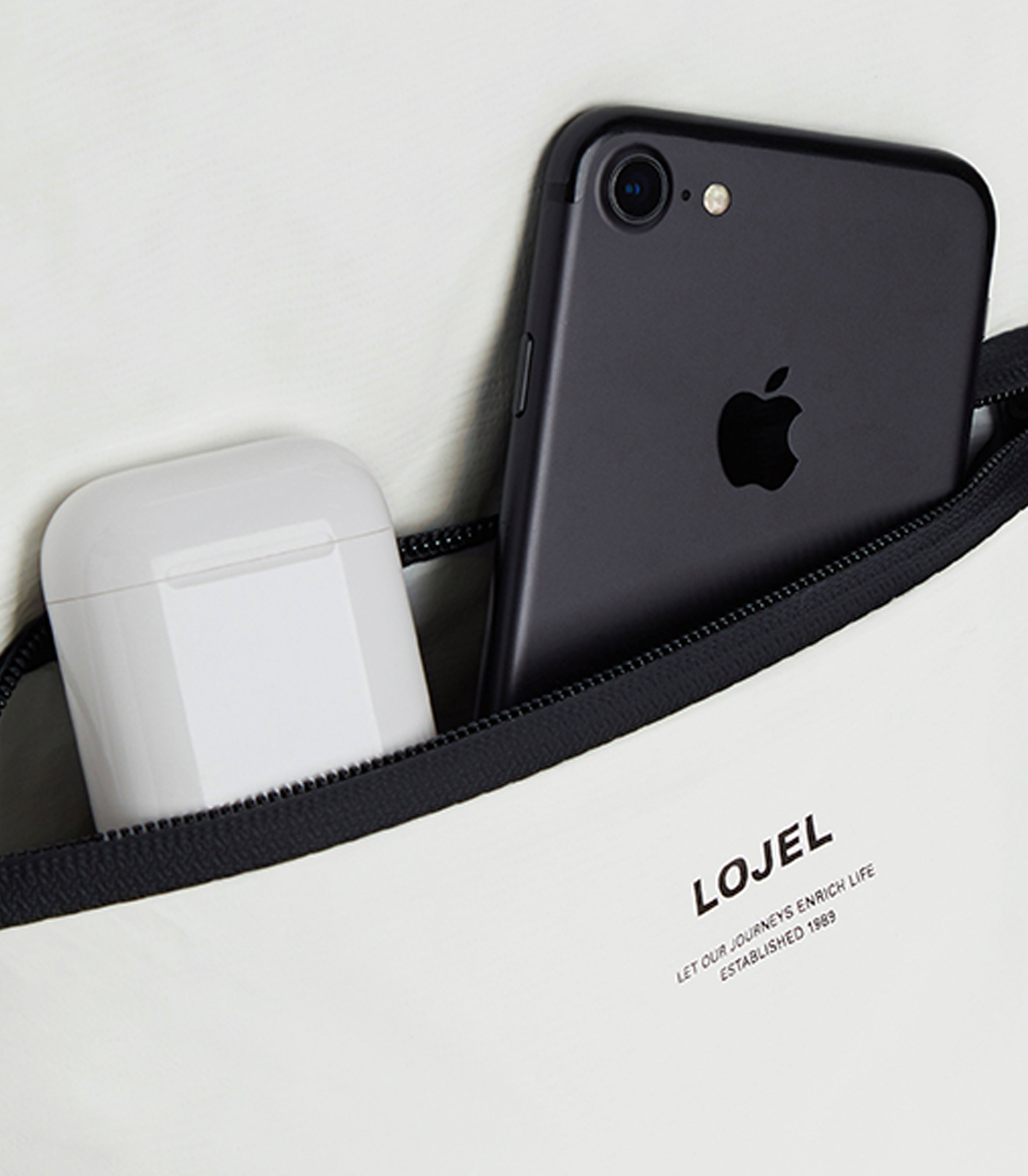 LOJELSlash Series Foldable Travel/Daypack Matte White