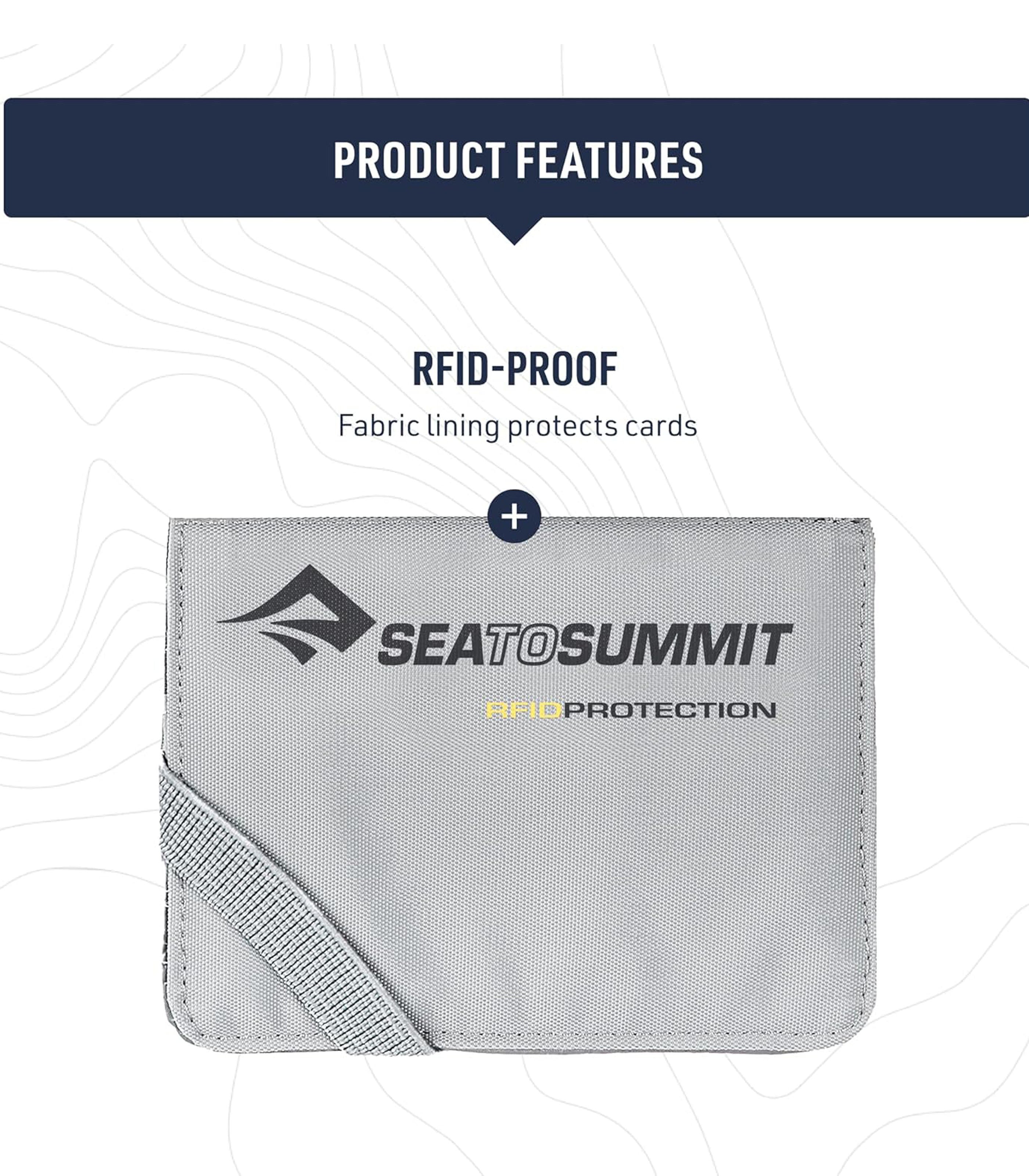 SEA TO SUMMIT PTY LTDCard Holder with RFID - High Rise Grey