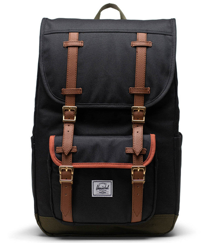 HERSCHELHerschel Little America Mid Black/Ivy Green/Chutney Backpack
