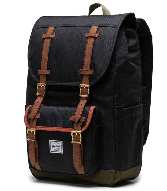 HERSCHELHerschel Little America Mid Black/Ivy Green/Chutney Backpack
