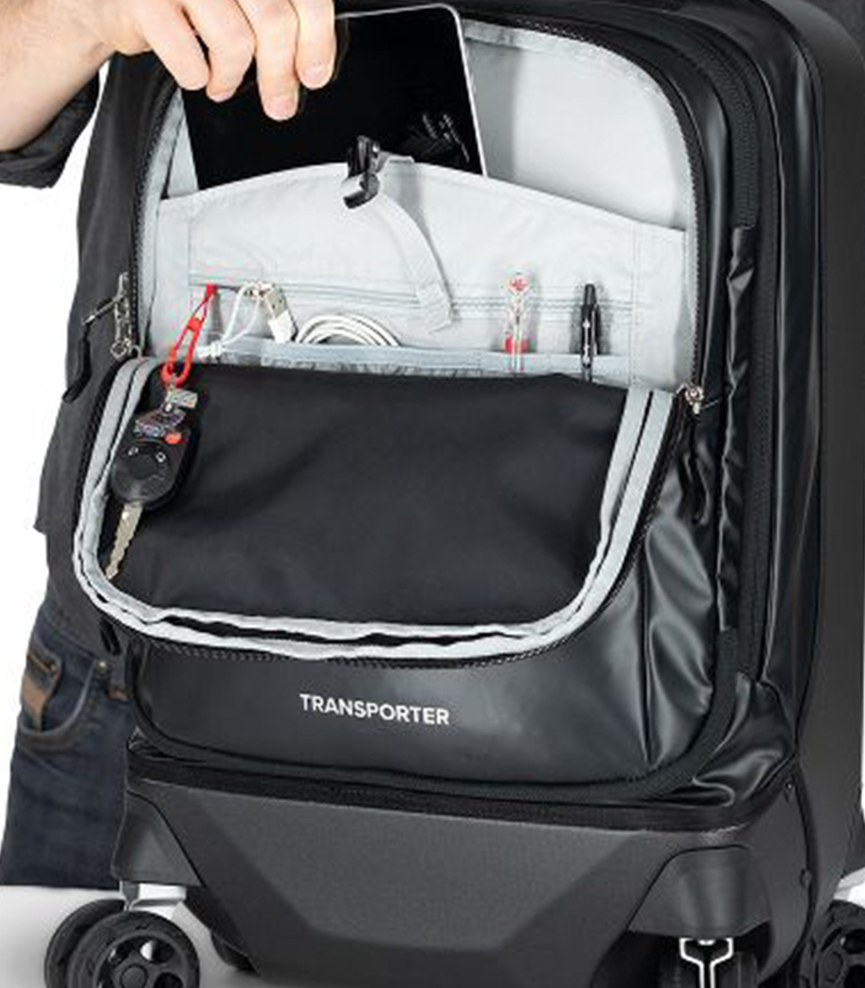 OSPREYTransporter 4 Wheel Hard Hybrid Carry-On 36+5 L/22 Softcase Luggage