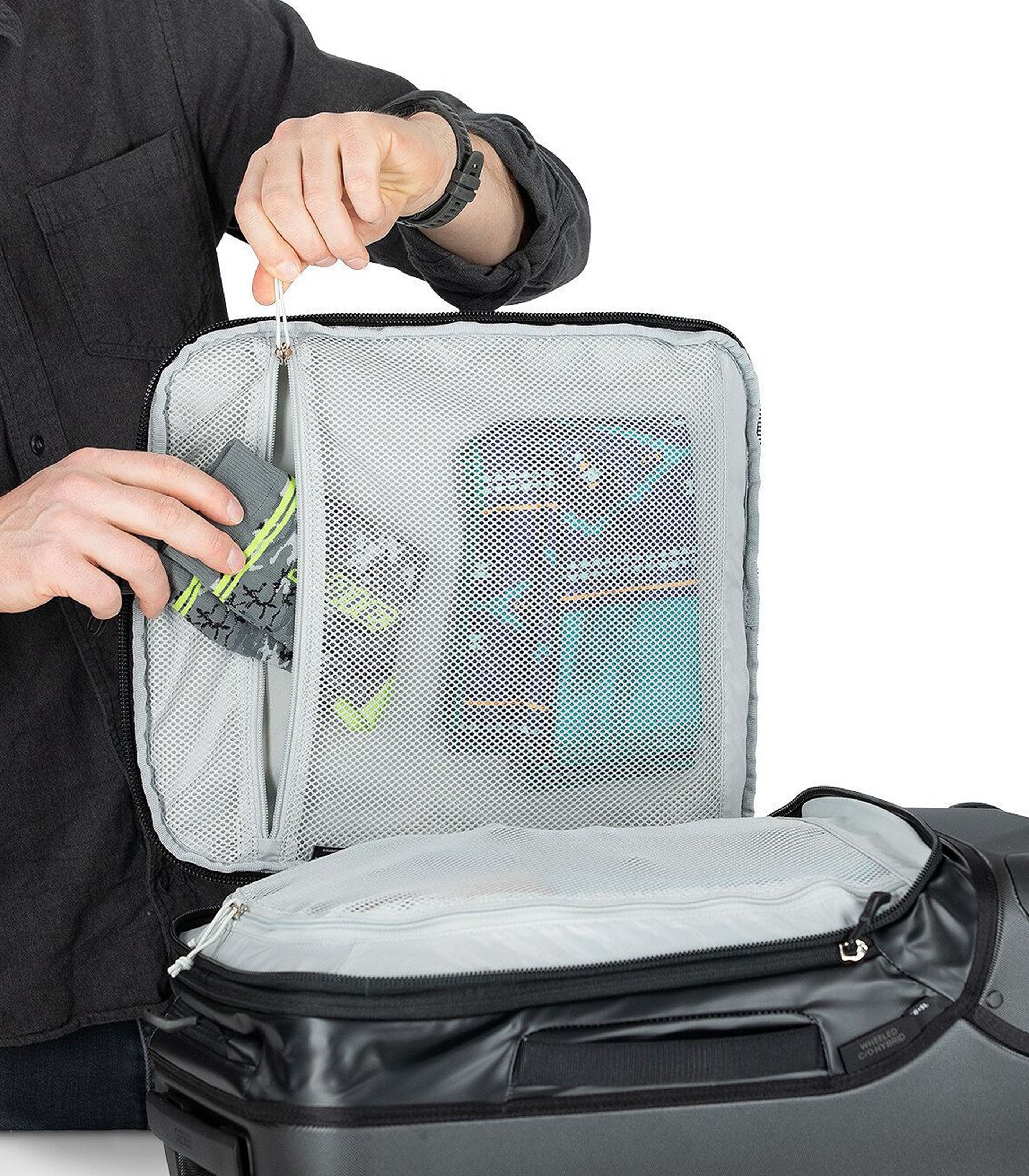 OSPREYTransporter 4 Wheel Hard Hybrid Carry-On 36+5 L/22 Softcase Luggage