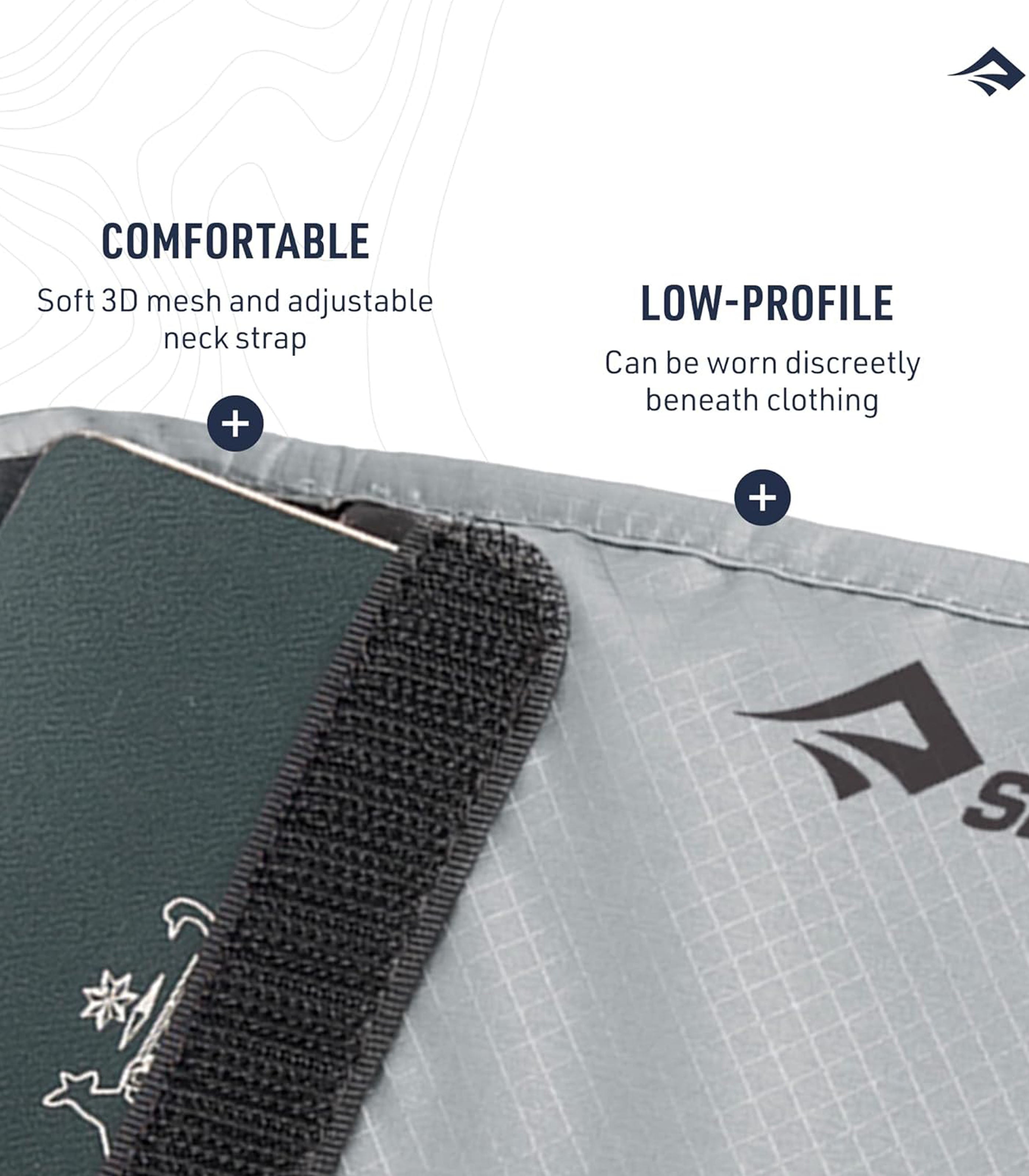 SEA TO SUMMIT PTY LTDNeck Pouch with RFID - High Rise Grey