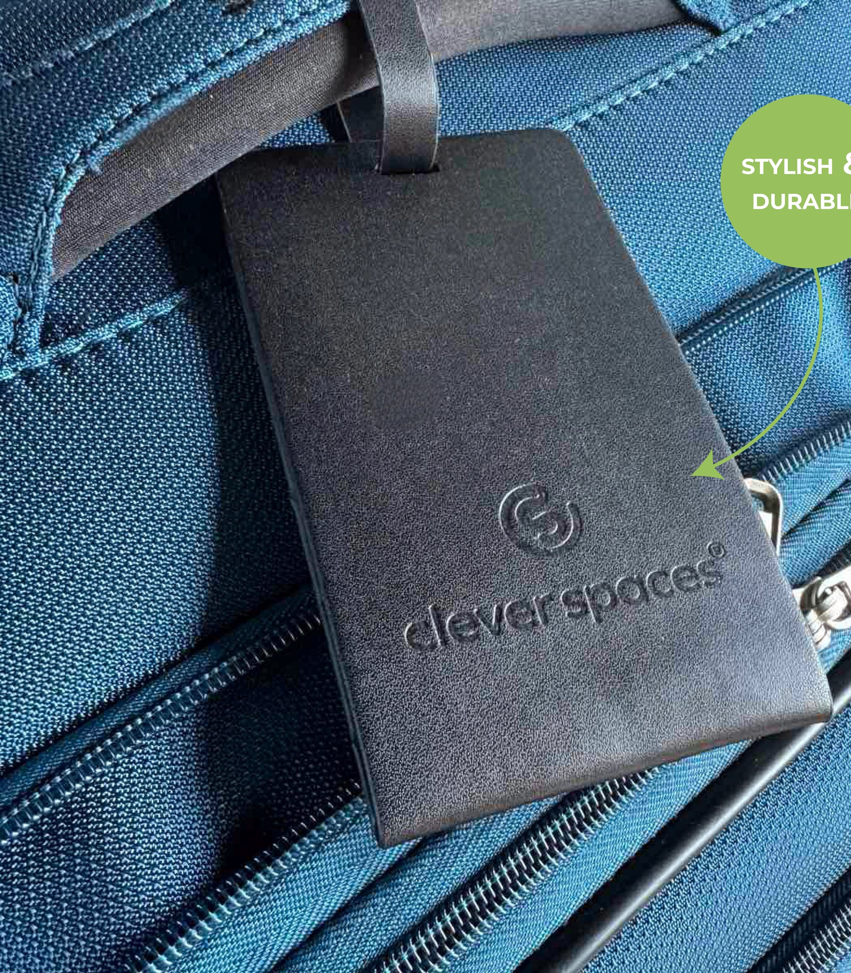 CLEVER SPACESPu Leather Luggage Tag
