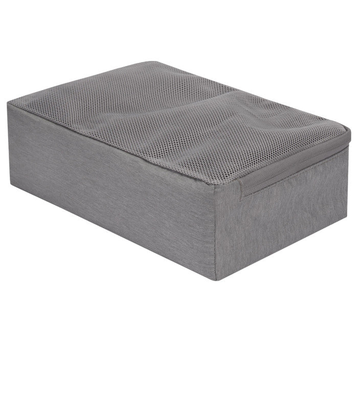 TRAVELONWorld Travel Essentials Set of 3 Soft Packing Cubes - Gray Heather