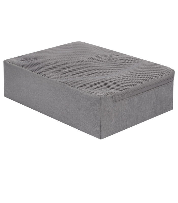 TRAVELONWorld Travel Essentials Set of 3 Soft Packing Cubes - Gray Heather