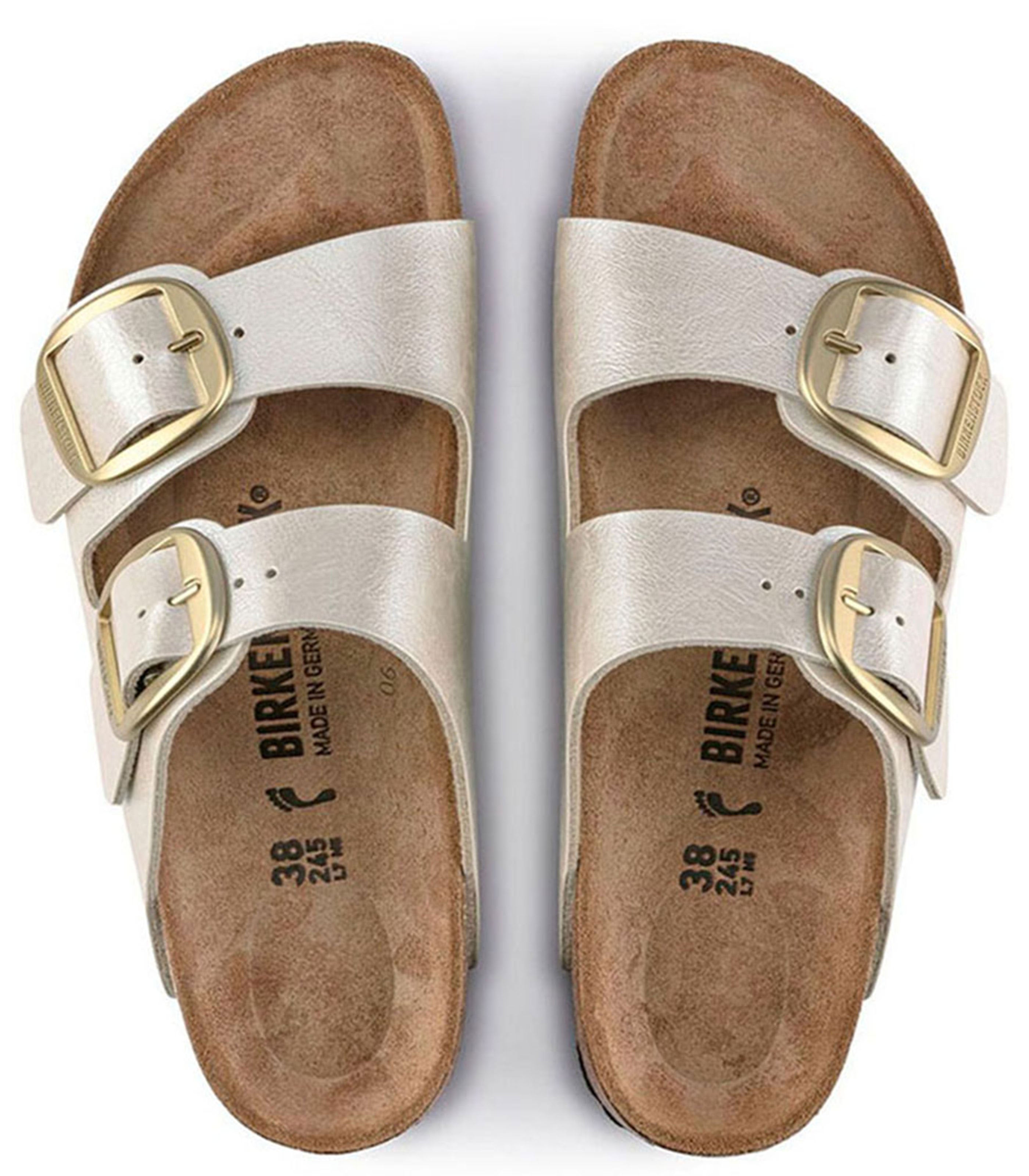 BIRKENSTOCKArizona Big Buckle Womens Pearl White