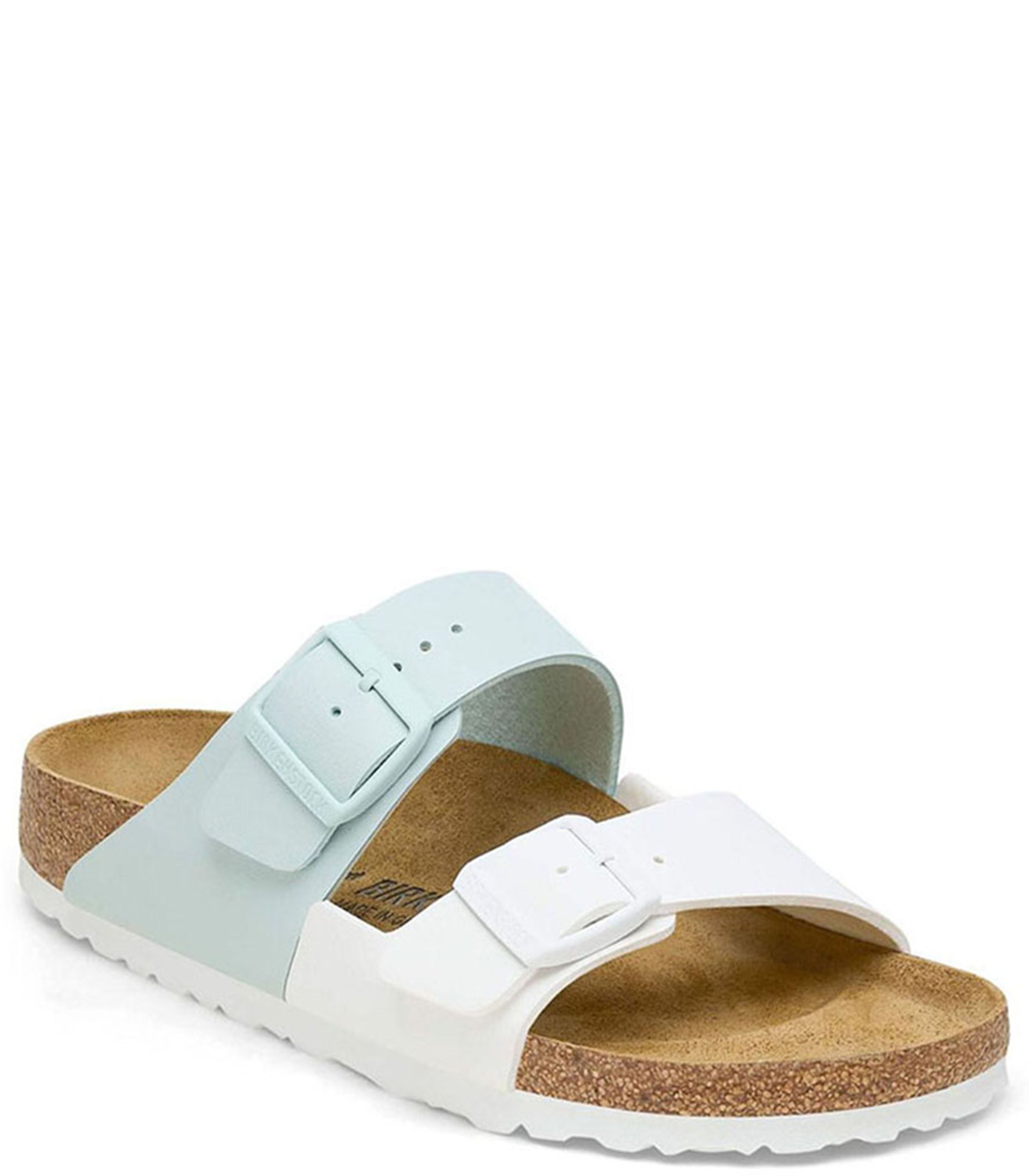 BIRKENSTOCKArizona Split Womens White/Surf Green
