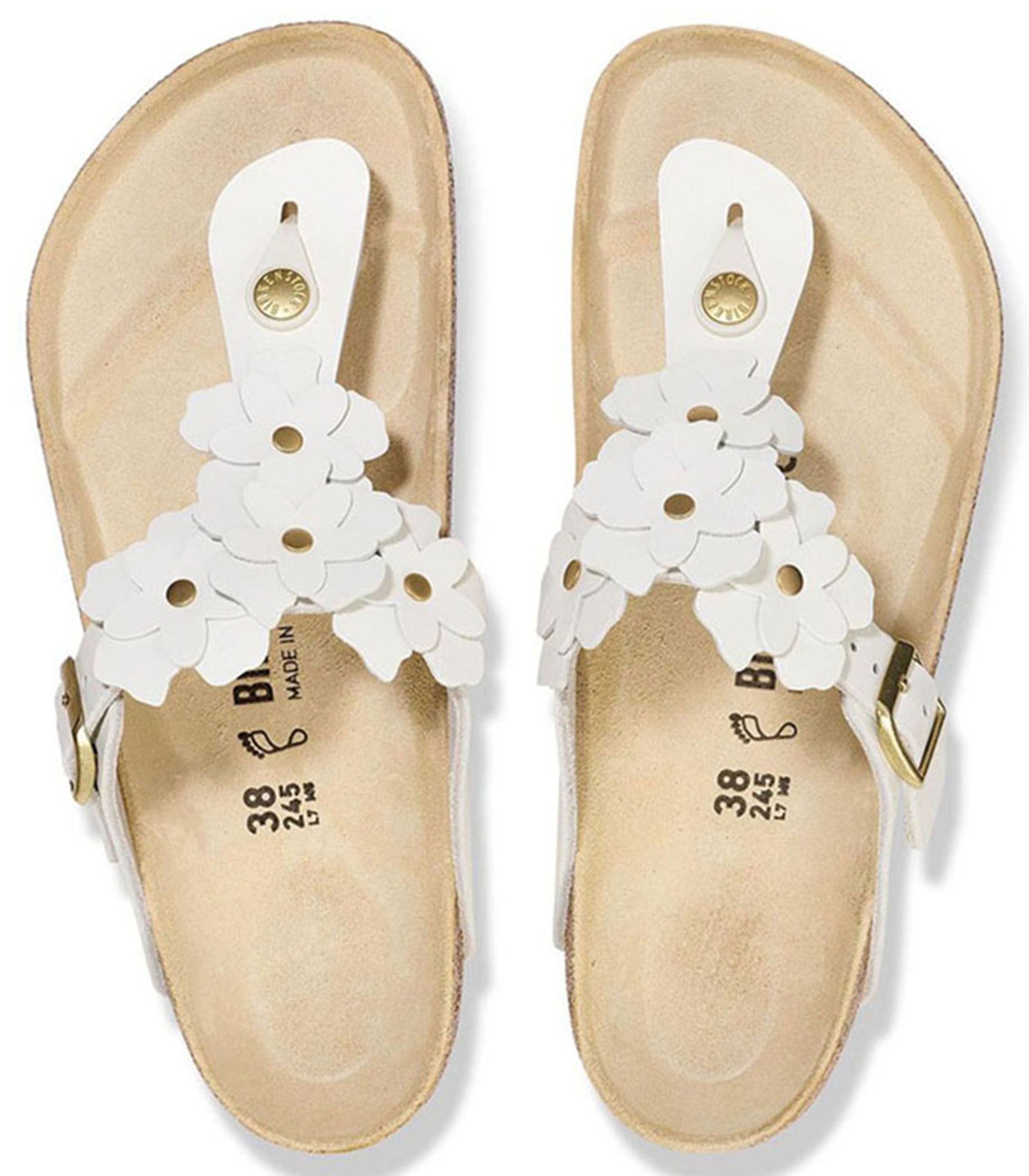 BIRKENSTOCKGizeh Flower Embellishment Womens White