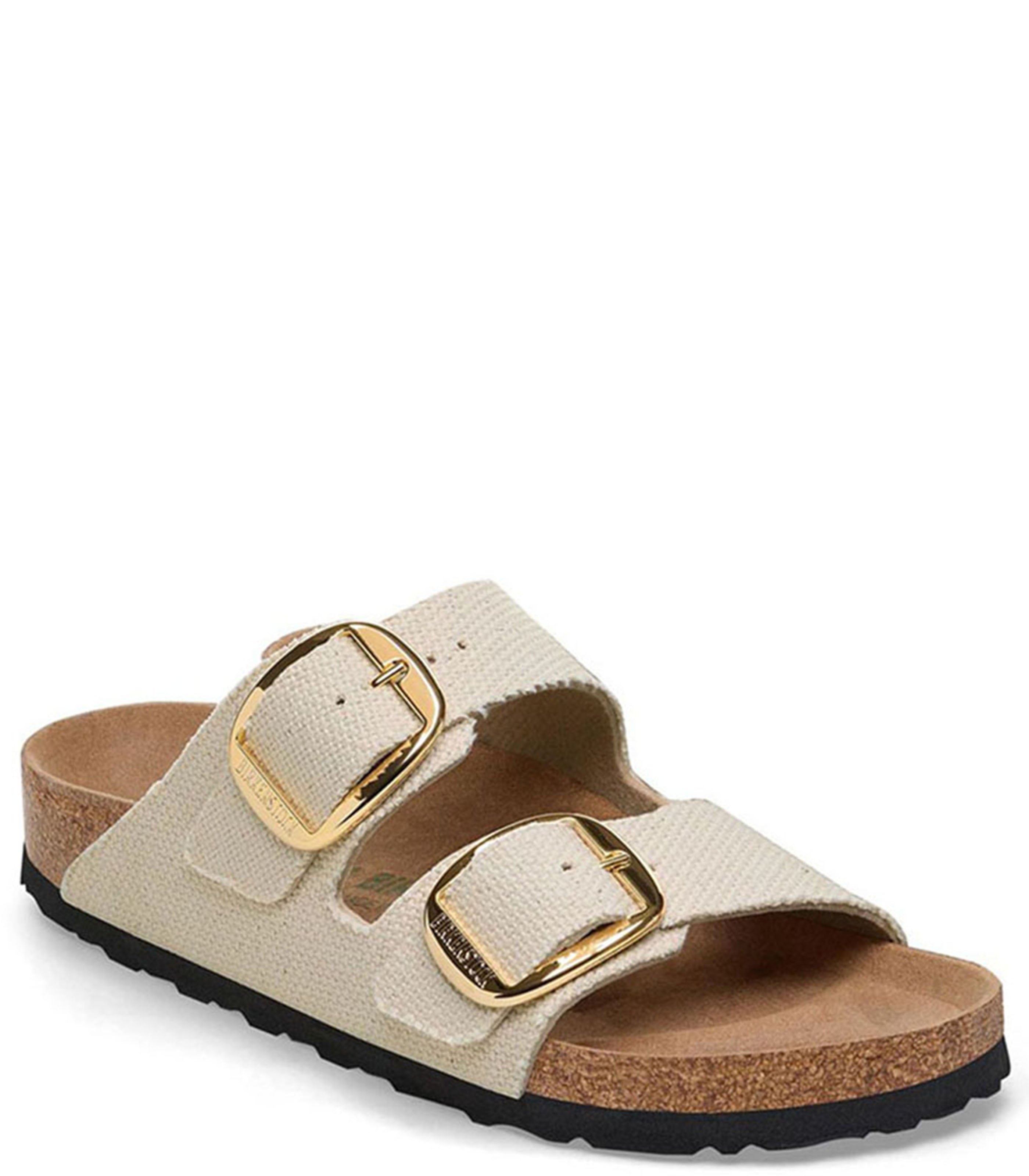 BIRKENSTOCKArizona Big Buckle Rivet Logo Womens Eggshell