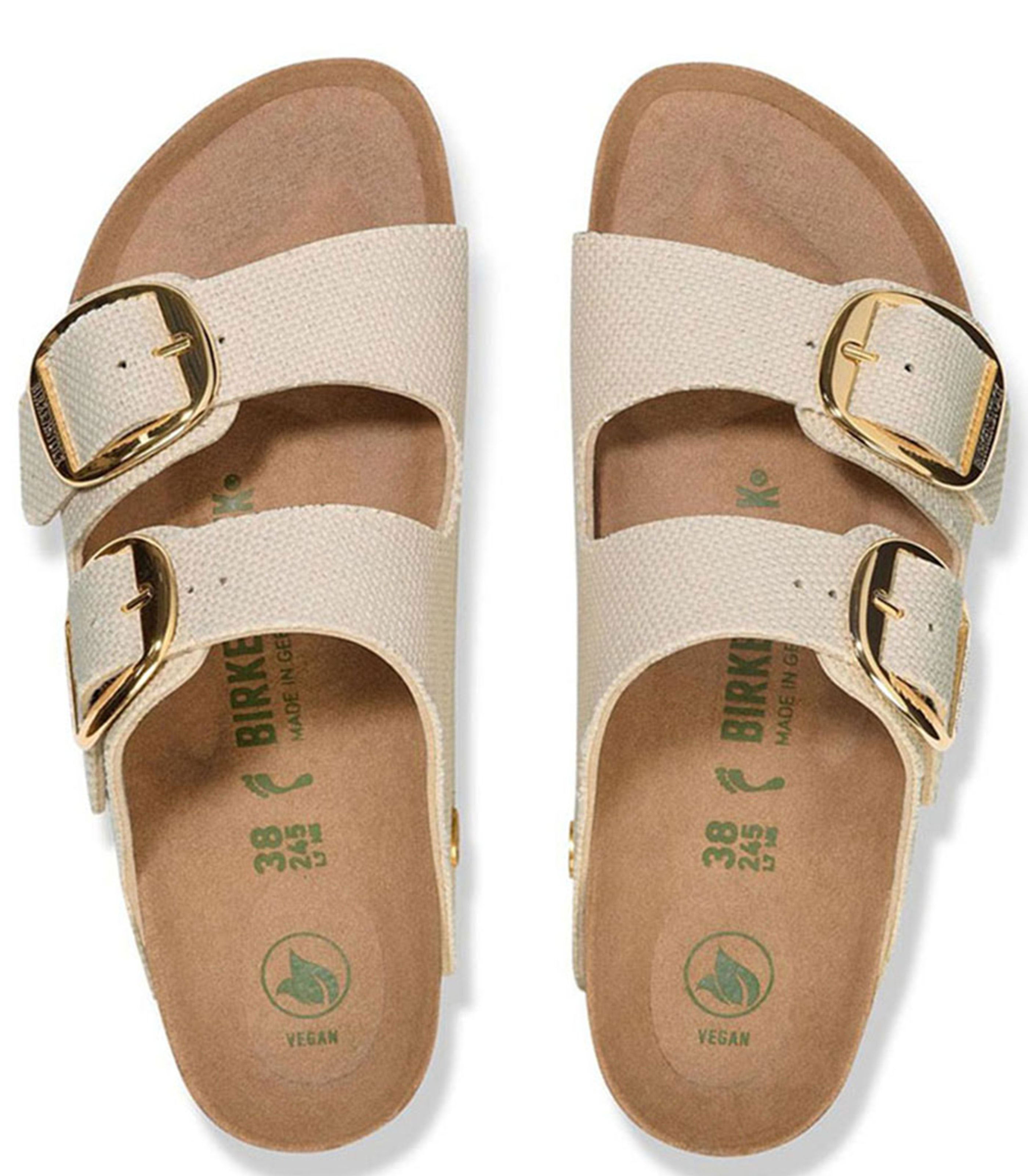 BIRKENSTOCKArizona Big Buckle Rivet Logo Womens Eggshell
