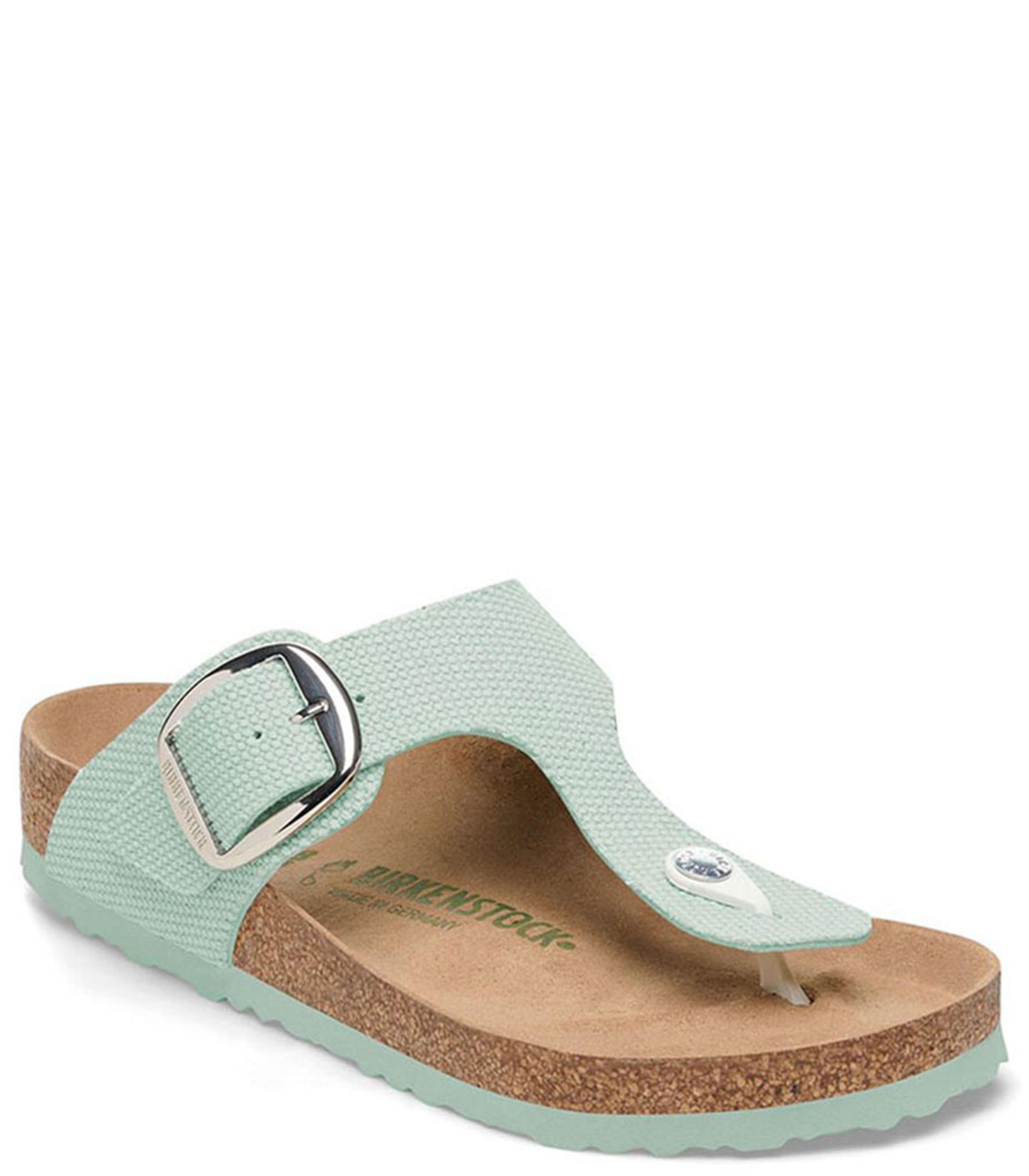 BIRKENSTOCKGizeh Big Buckle Rivet Logo Womens Surf Green