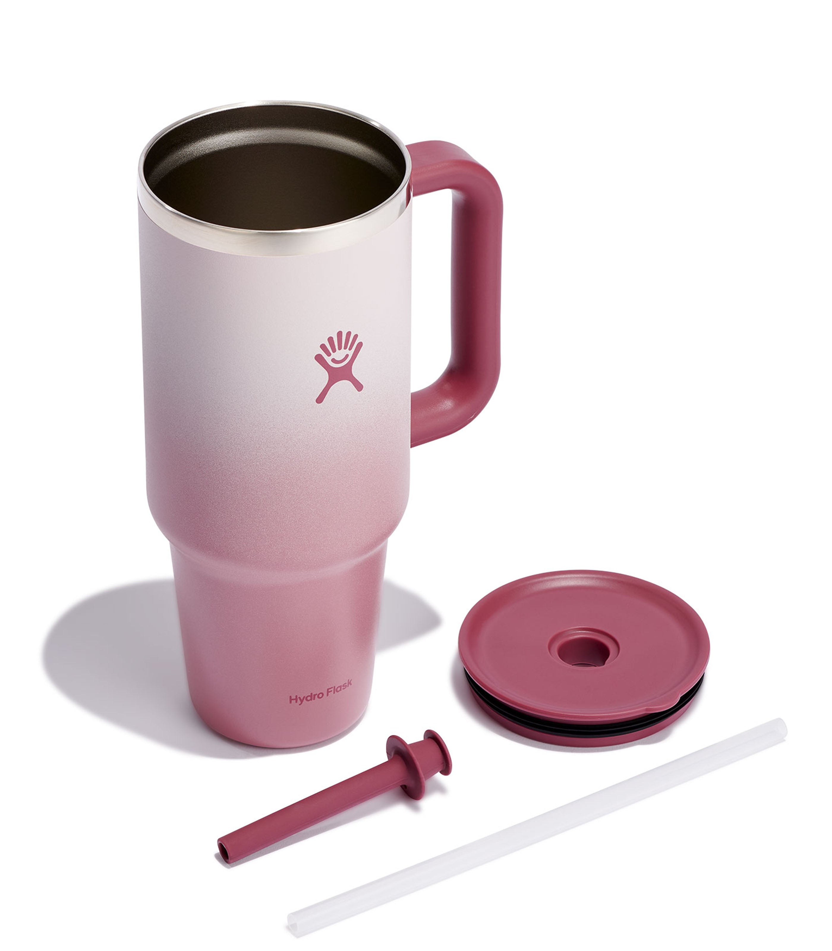 HYDRO FLASKHYDRO FLASK 40 OZ ALL AROUND TRAVEL TUMBLER BAYBERRY OMBRE