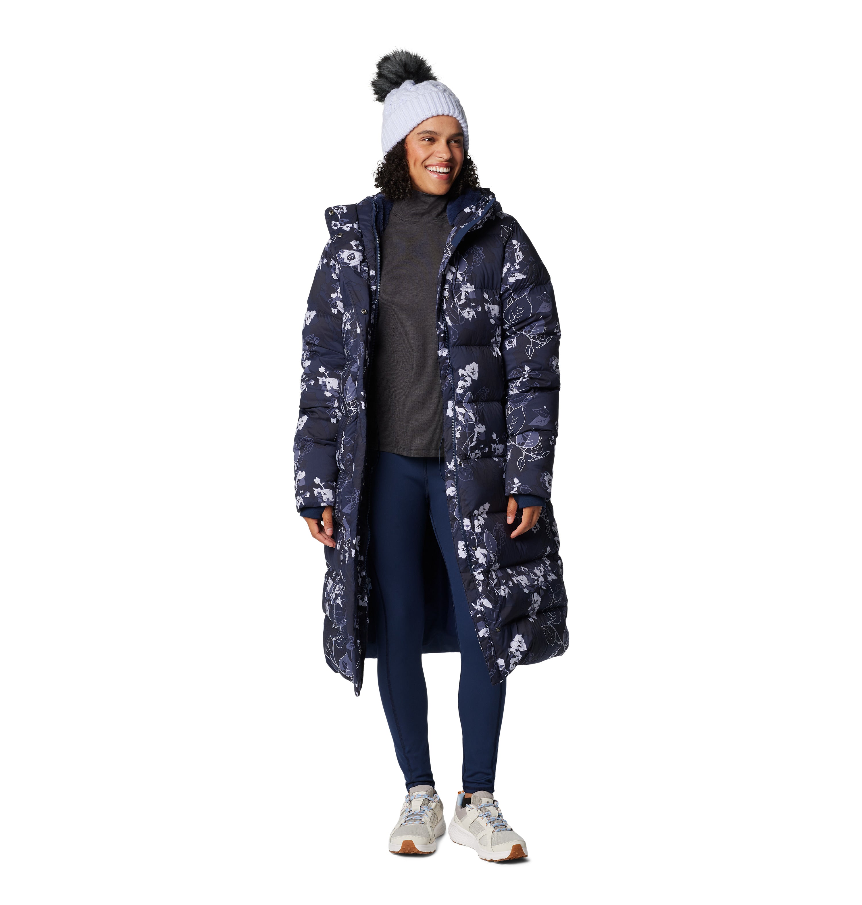 COLUMBIA SPORTSWEARWomen's Boundless Days Print Long Down Jacket Outerwear