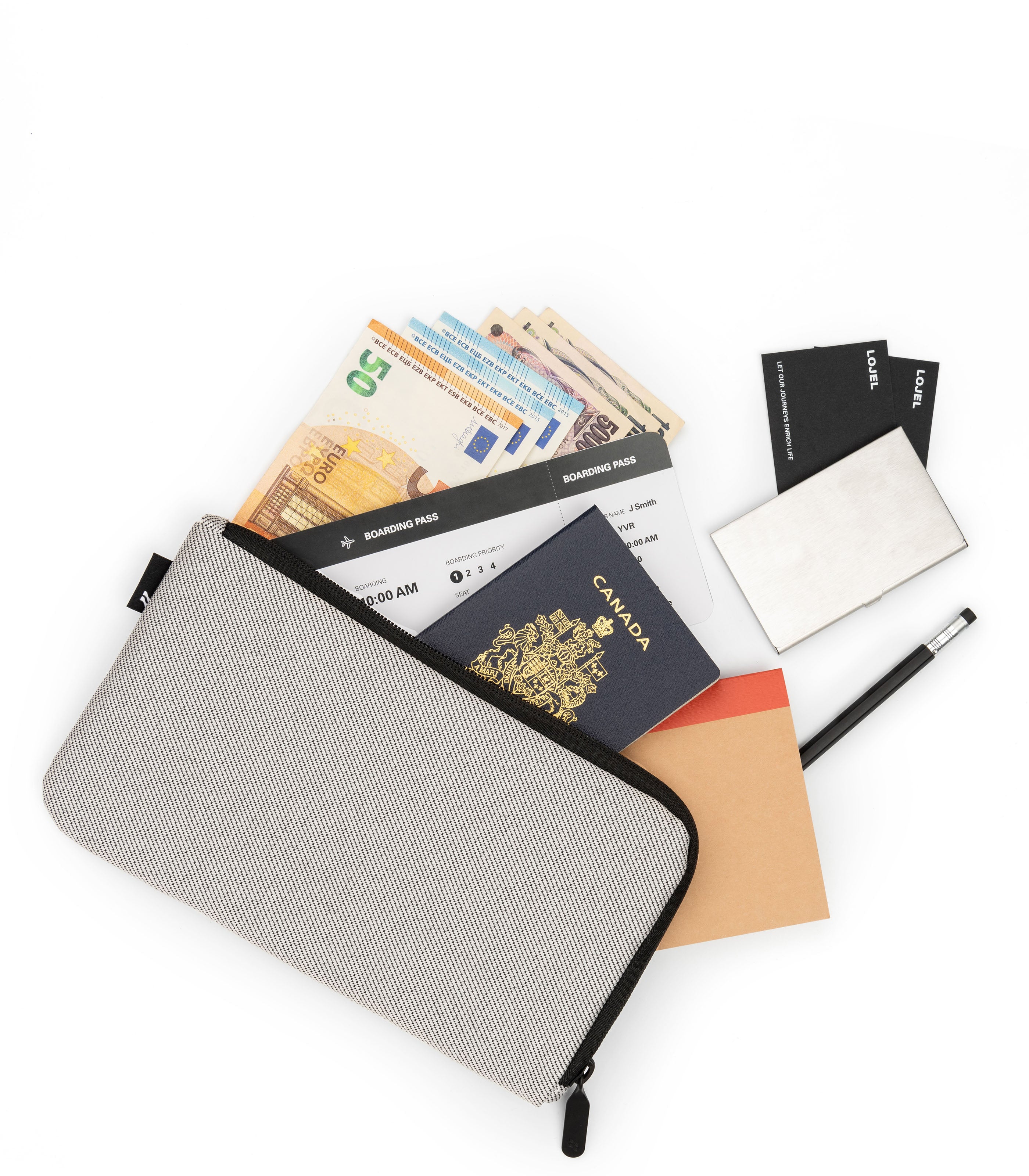 LOJELTravel Wallet Accessories Warm Gray