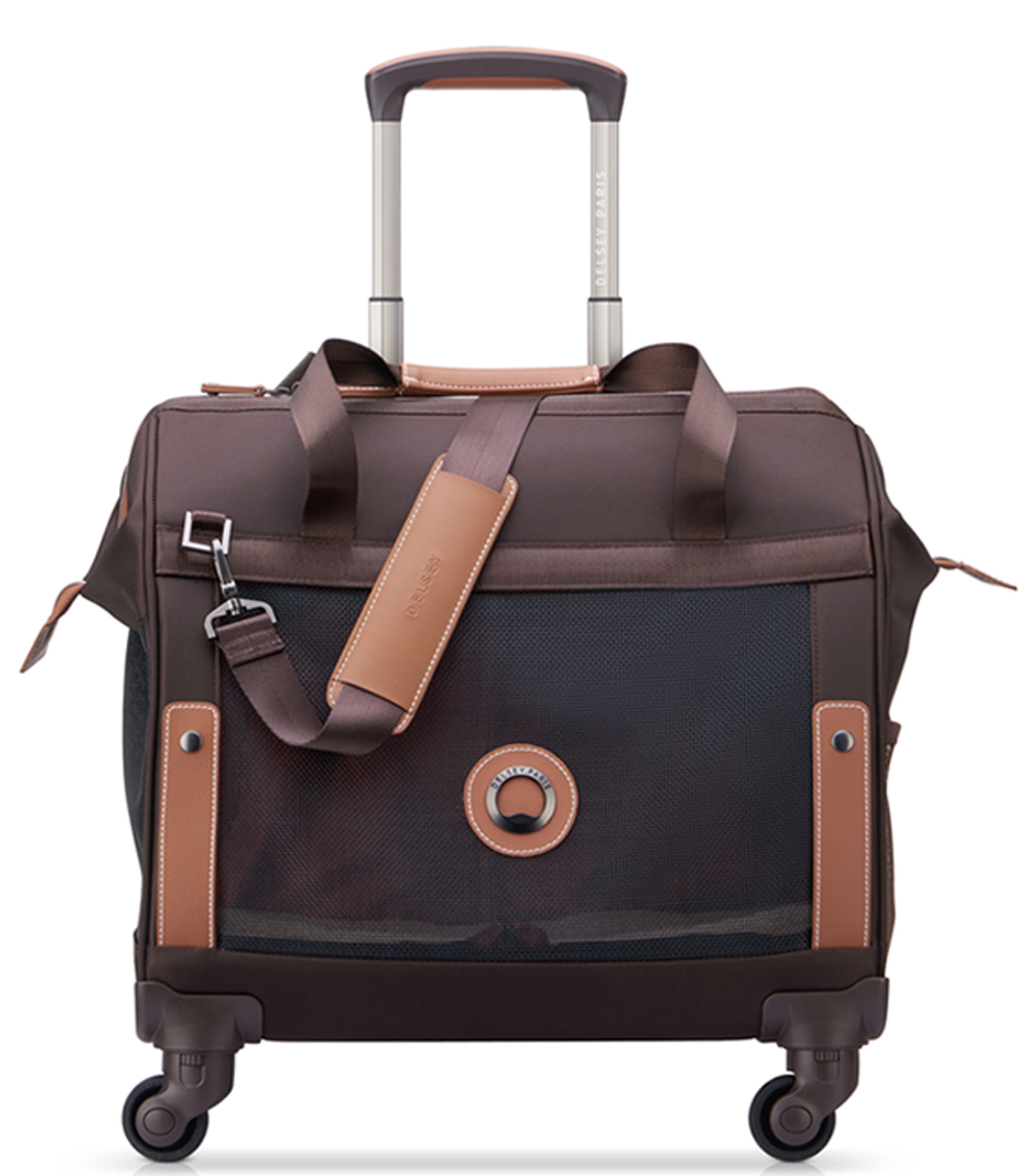 DELSEY PARISChatelet Pet Carrier 4 Wheels Bag Brown