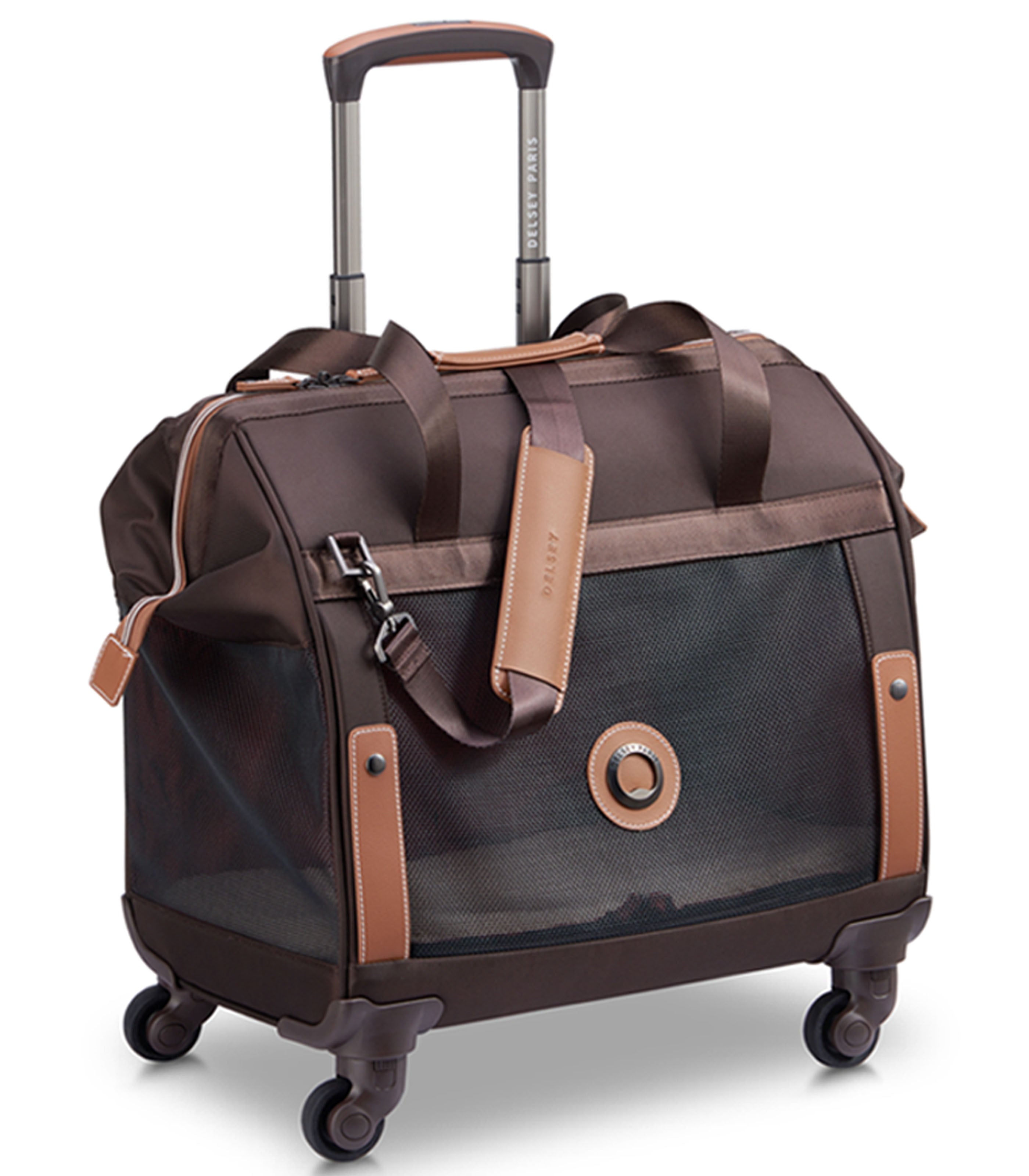 DELSEY PARISChatelet Pet Carrier 4 Wheels Bag Brown