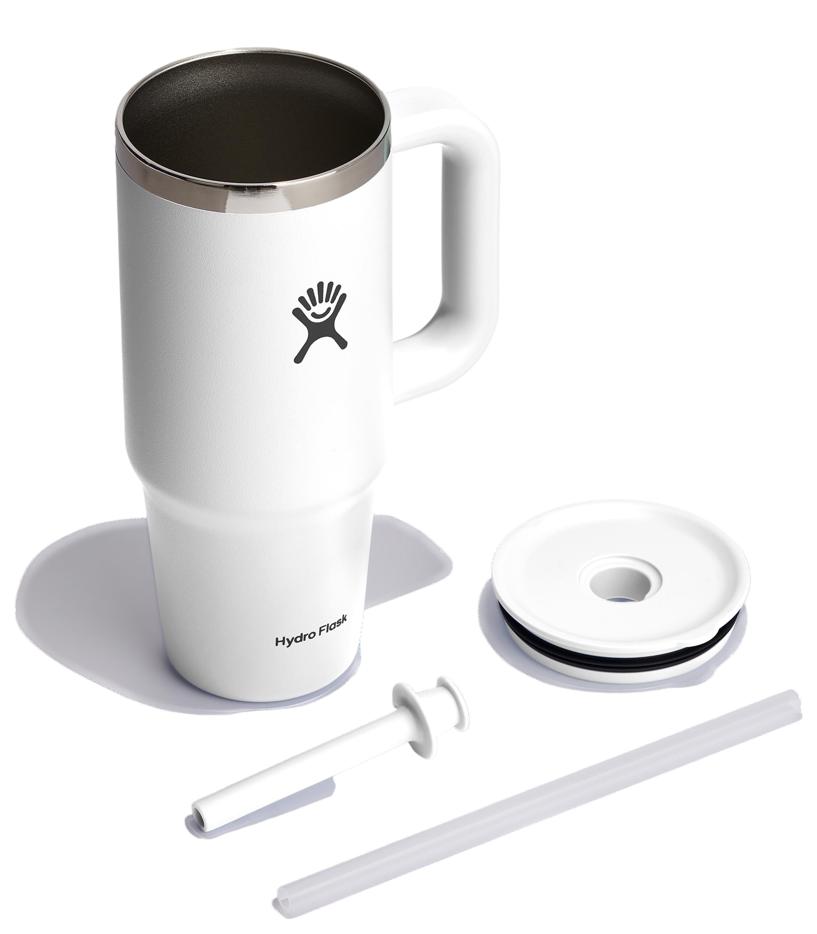 HYDRO FLASKHYDRO FLASK 24 OZ ALL AROUND TRAVEL TUMBLER WHITE