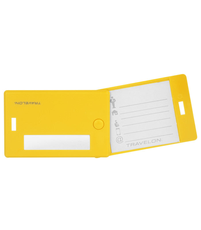 TRAVELONSet of 2 Luggage Tags - Yellow