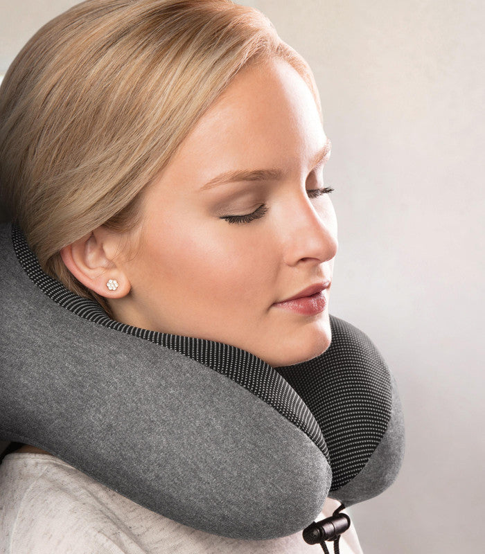 TRAVELONContoured Memory Foam Pillow - Charcoal