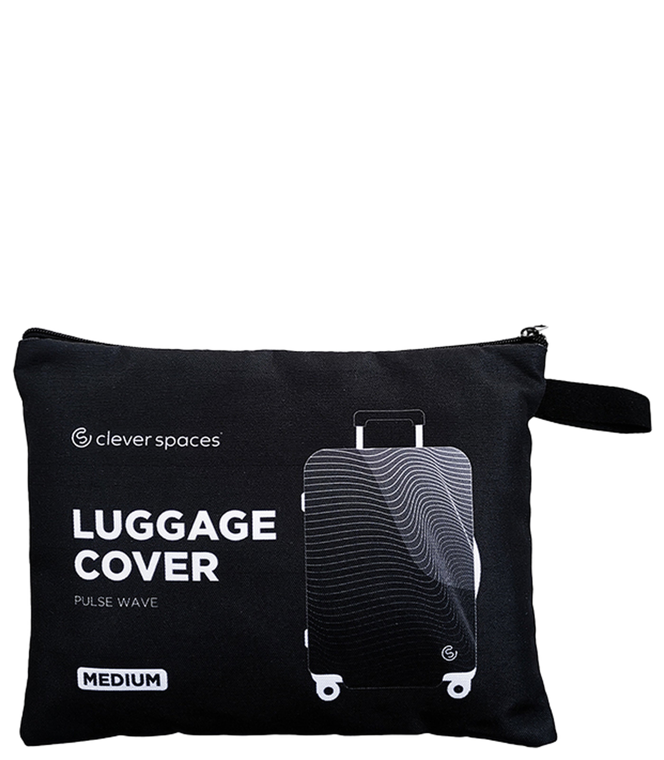 CLEVER SPACESPulse Wave Luggage Cover Medium - Black