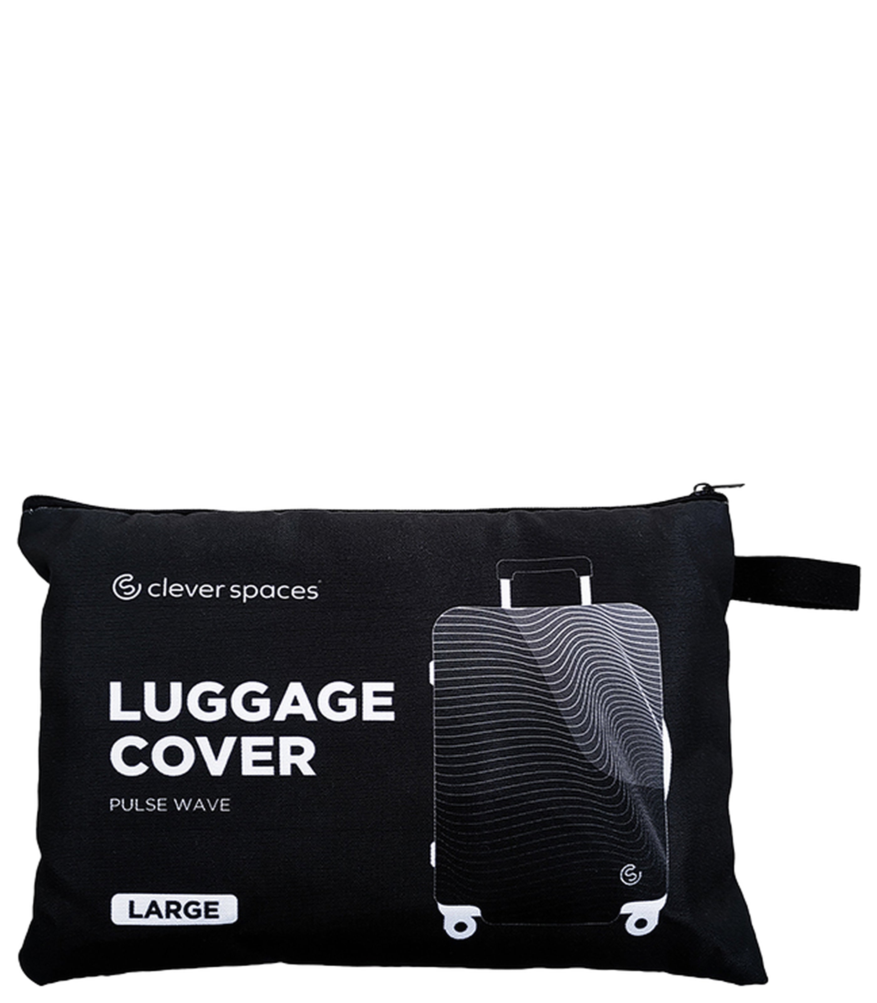 CLEVER SPACESPulse Wave Luggage Cover Large - Black