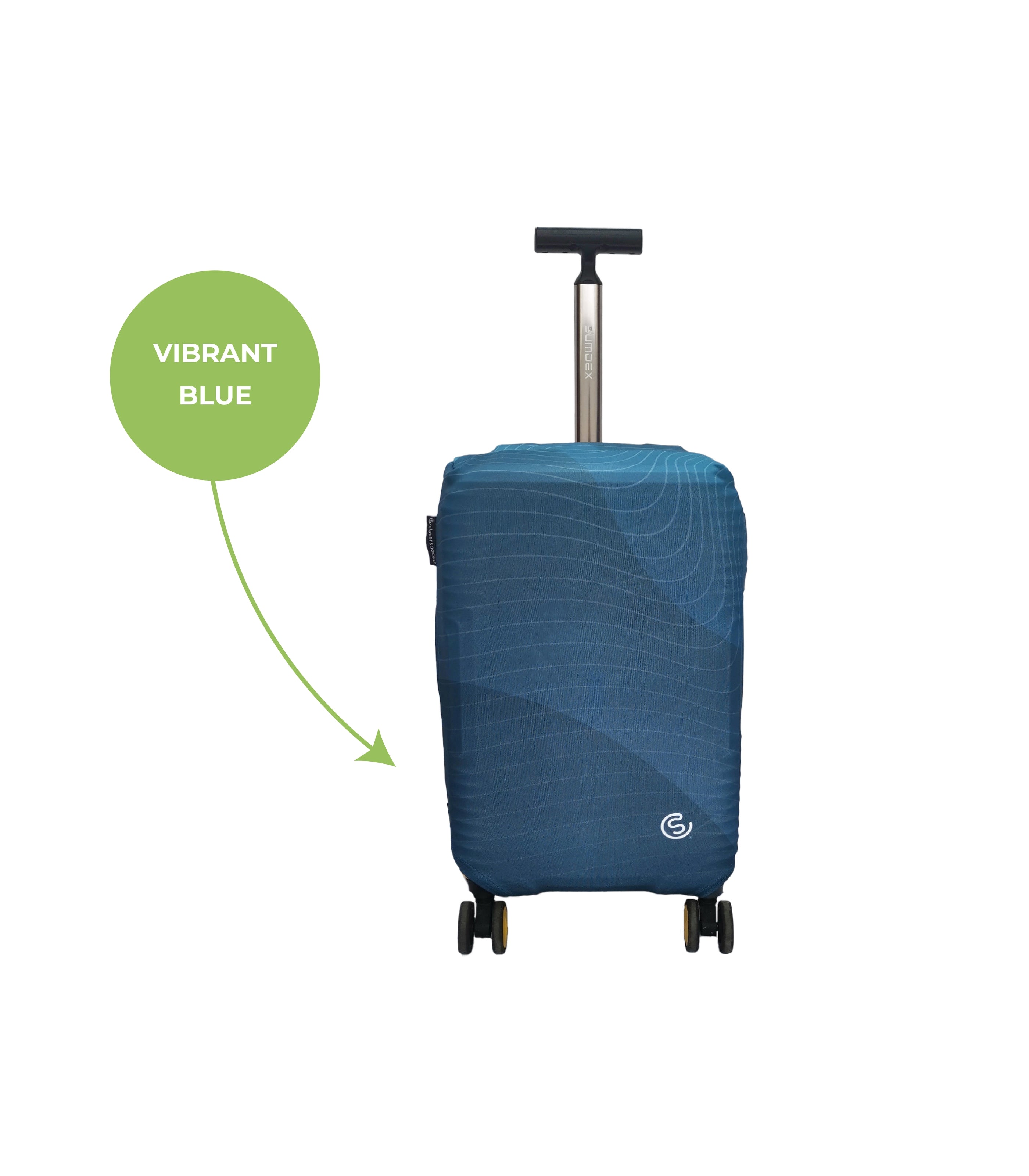 CLEVER SPACESPulse Wave Luggage Cover Small - Blue