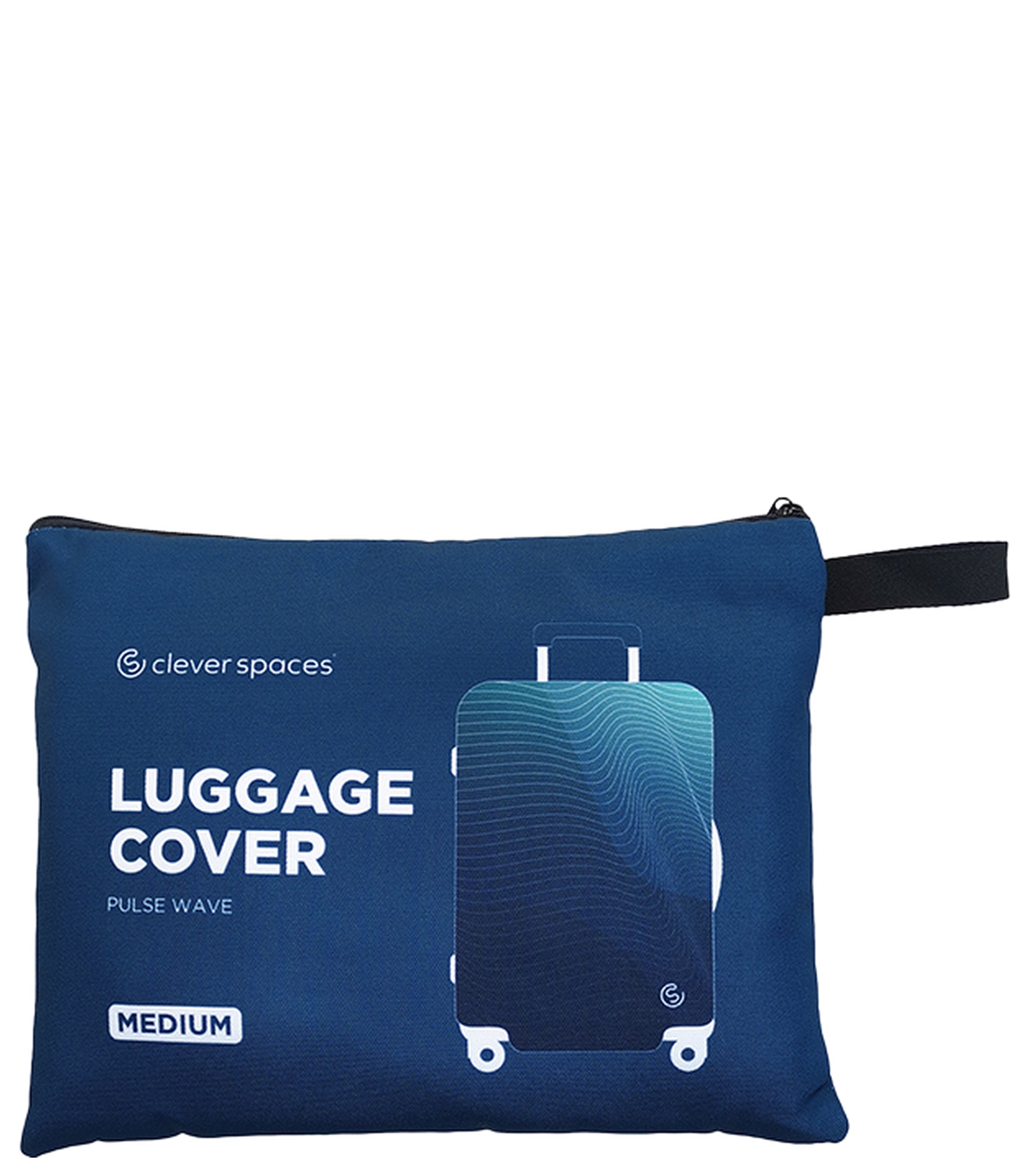 CLEVER SPACESPulse Wave Luggage Cover Medium - Blue