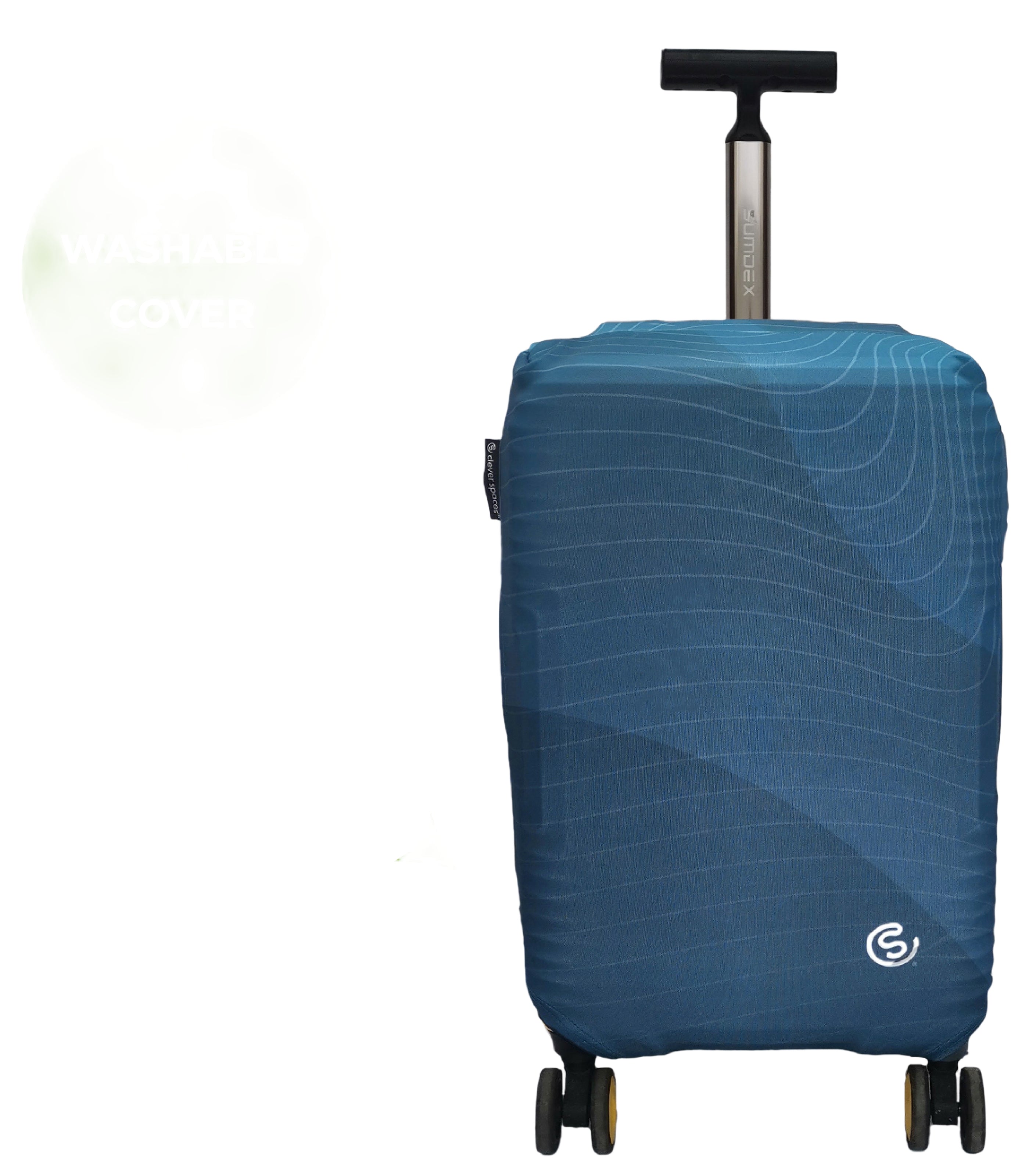 CLEVER SPACESPulse Wave Luggage Cover Medium - Blue