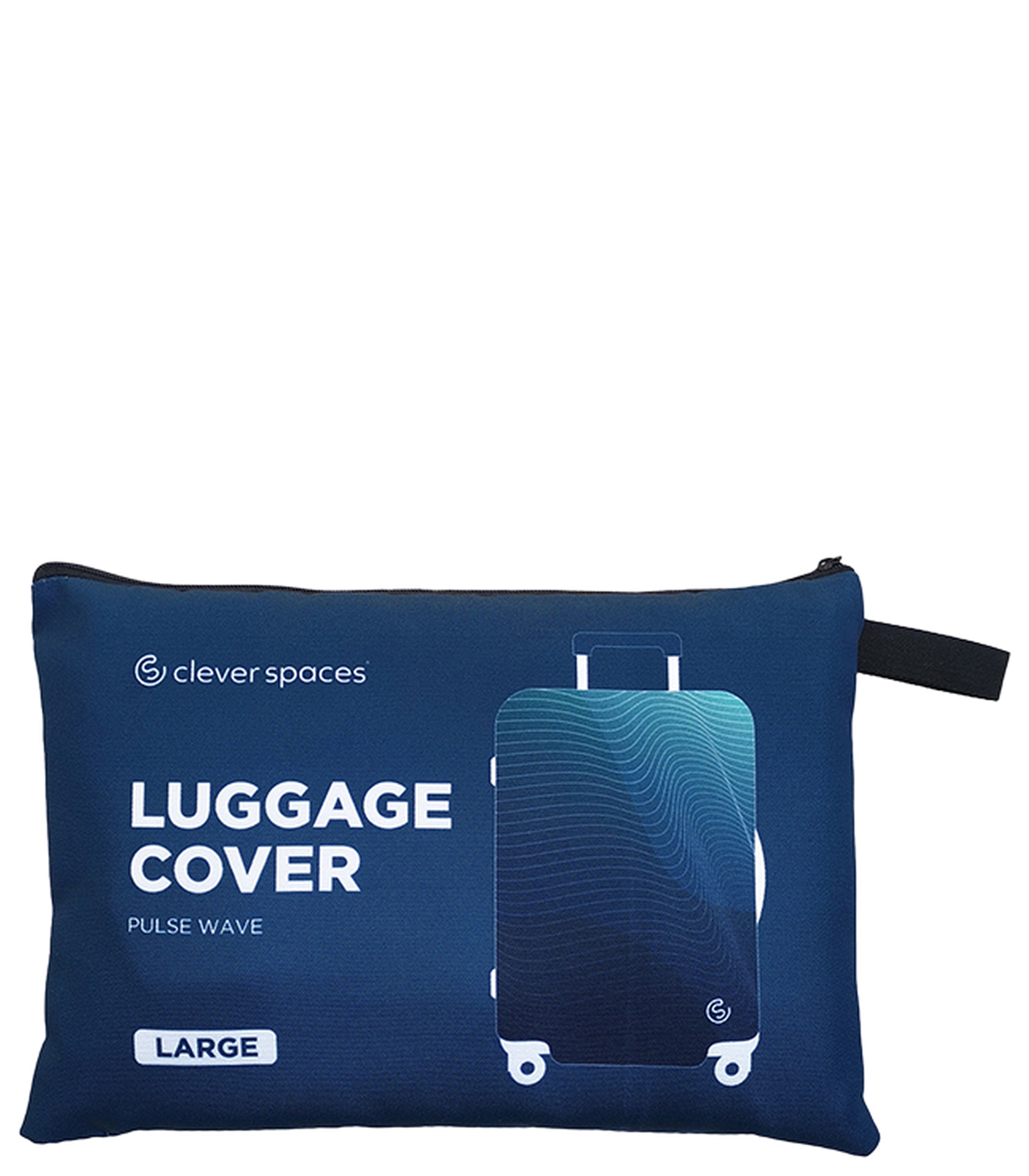 CLEVER SPACESPulse Wave Luggage Cover Large - Blue