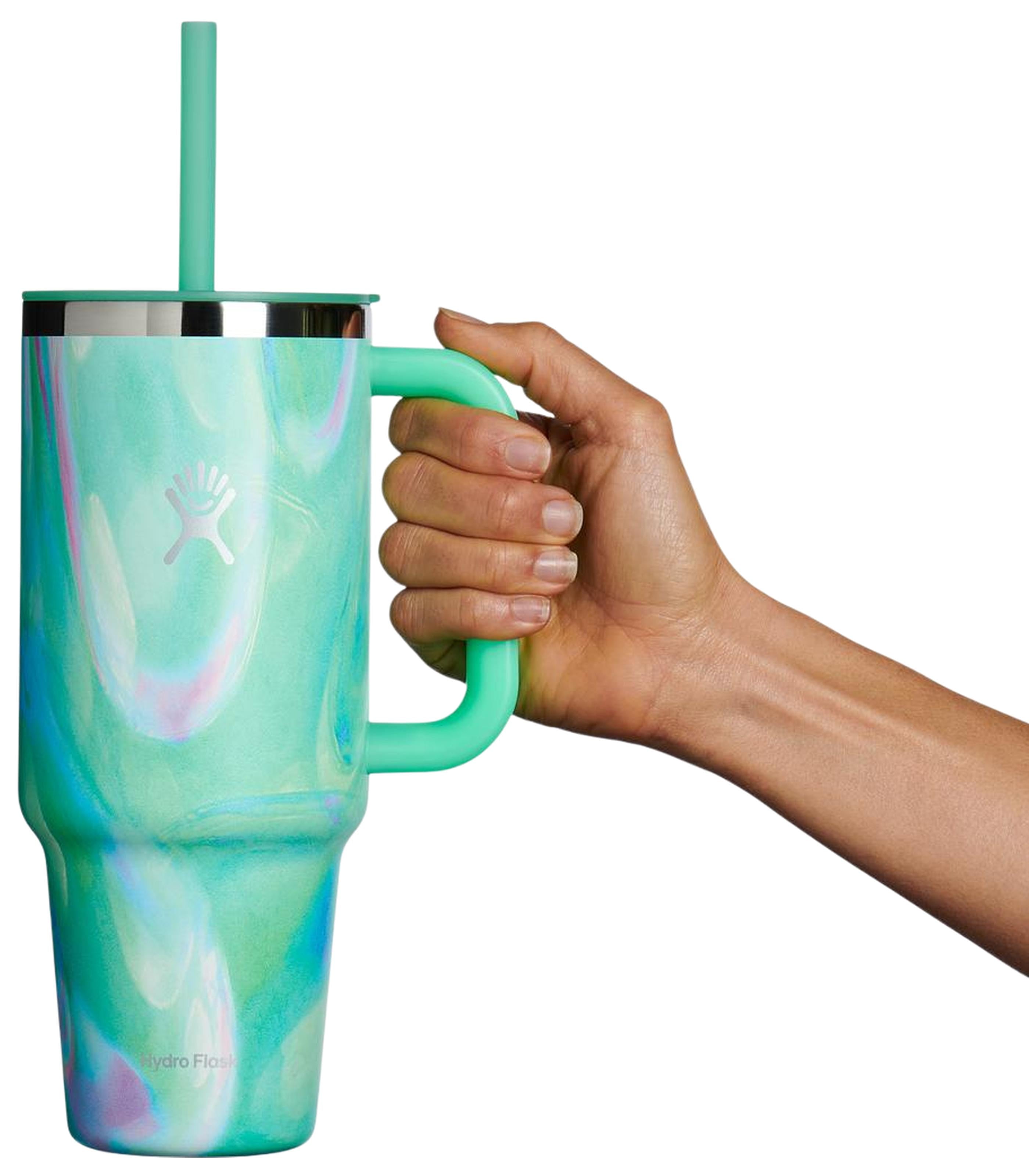 HYDRO FLASKHYDRO FLASK 40 OZ ALL AROUND TRAVEL TUMBLER JELLY GREEN