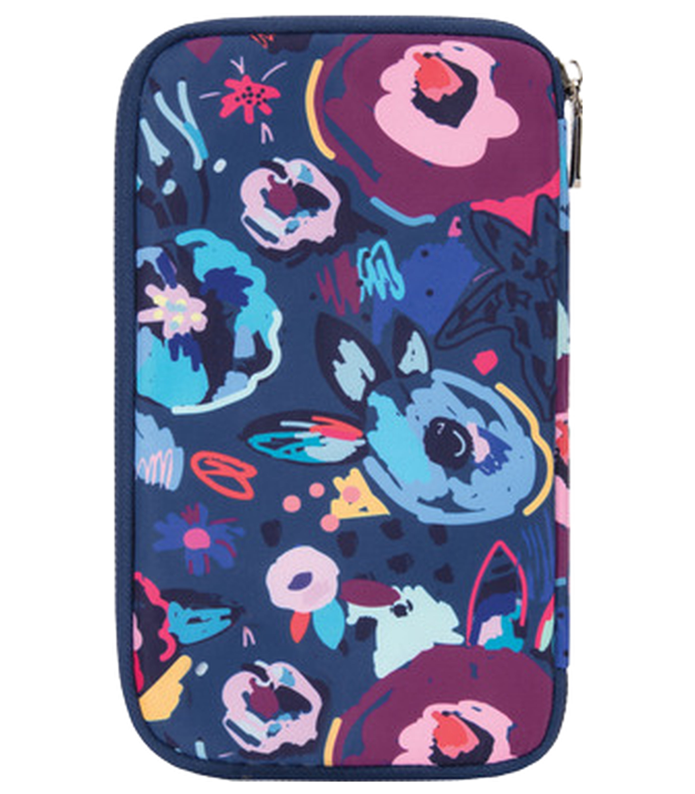 TRAVELONRFID Family Passport Wallet - Midnight Floral