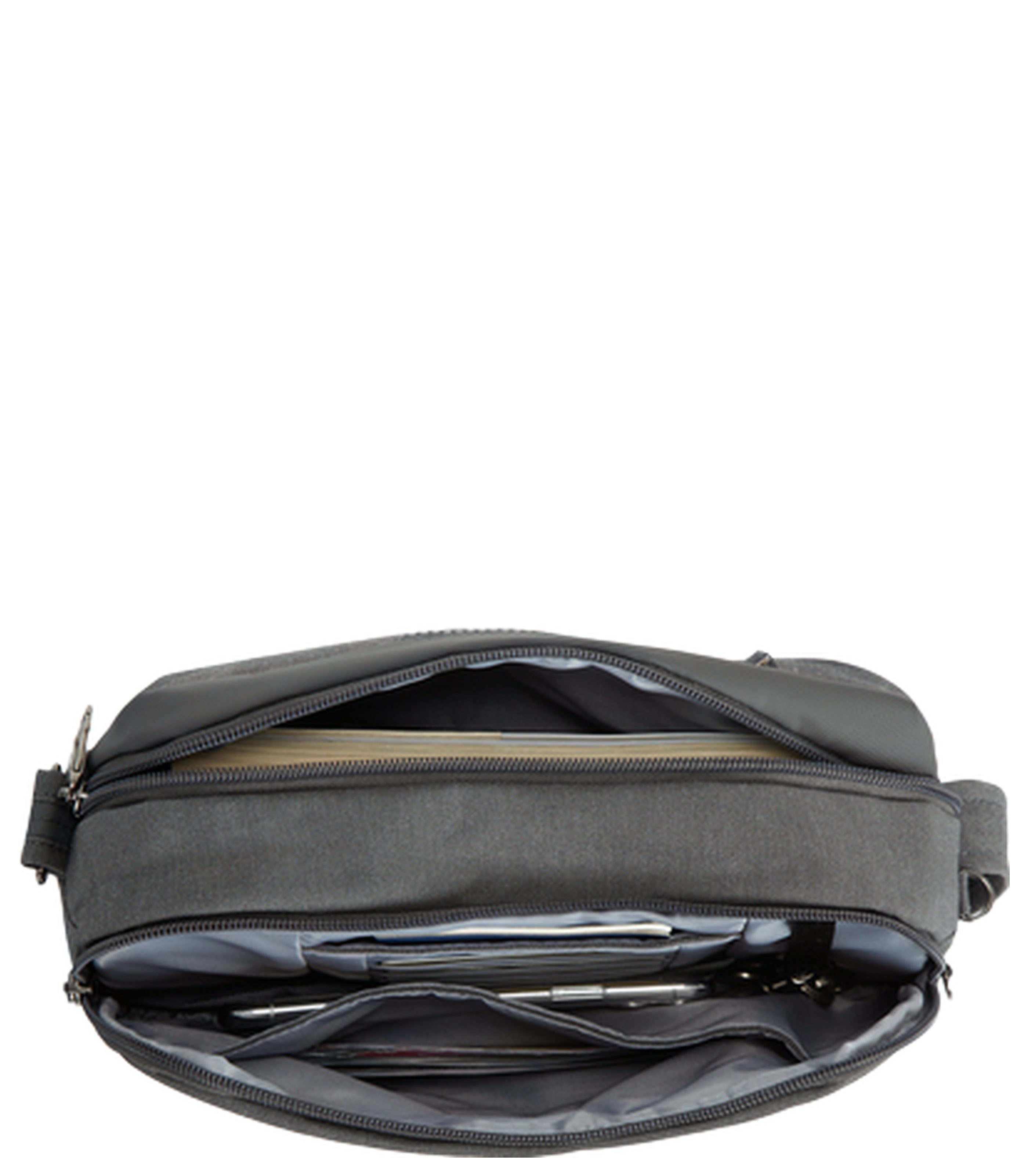 TRAVELONMetro Domed Crossbody - Heather Gray