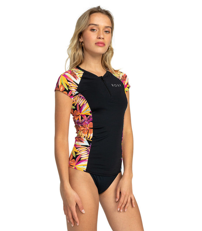 ROXYCaps Sleeves Lycra 1/2 Zip Rashguard