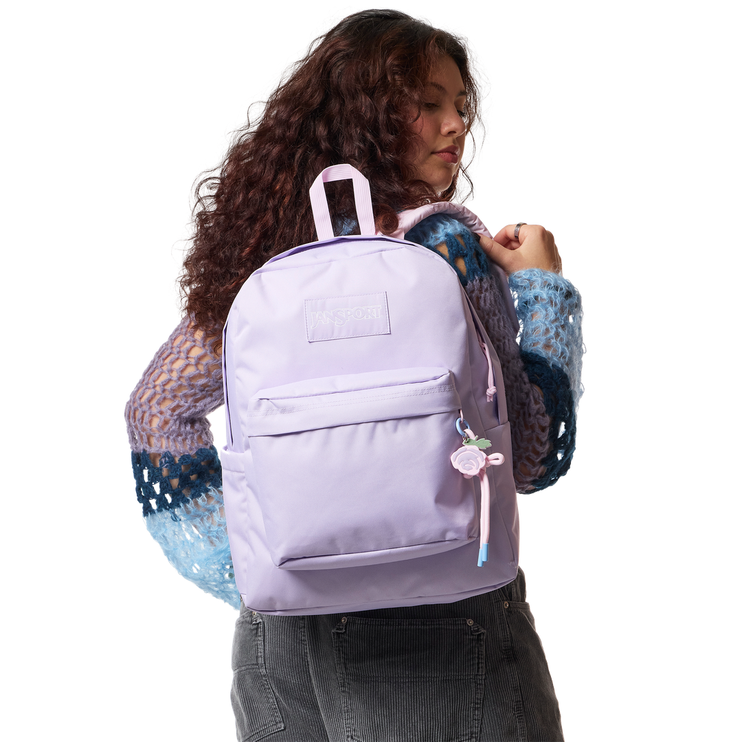 JANSPORTJANSPORT SUPERBREAK PLUS CHARM PASTEL LILAC 26L