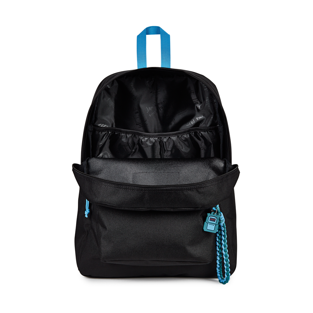 JANSPORTJANSPORT SUPERBREAK PLUS CHARM BLACK 26L