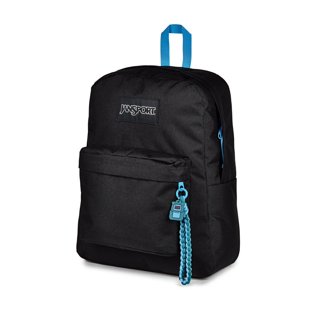 JANSPORTJANSPORT SUPERBREAK PLUS CHARM BLACK 26L