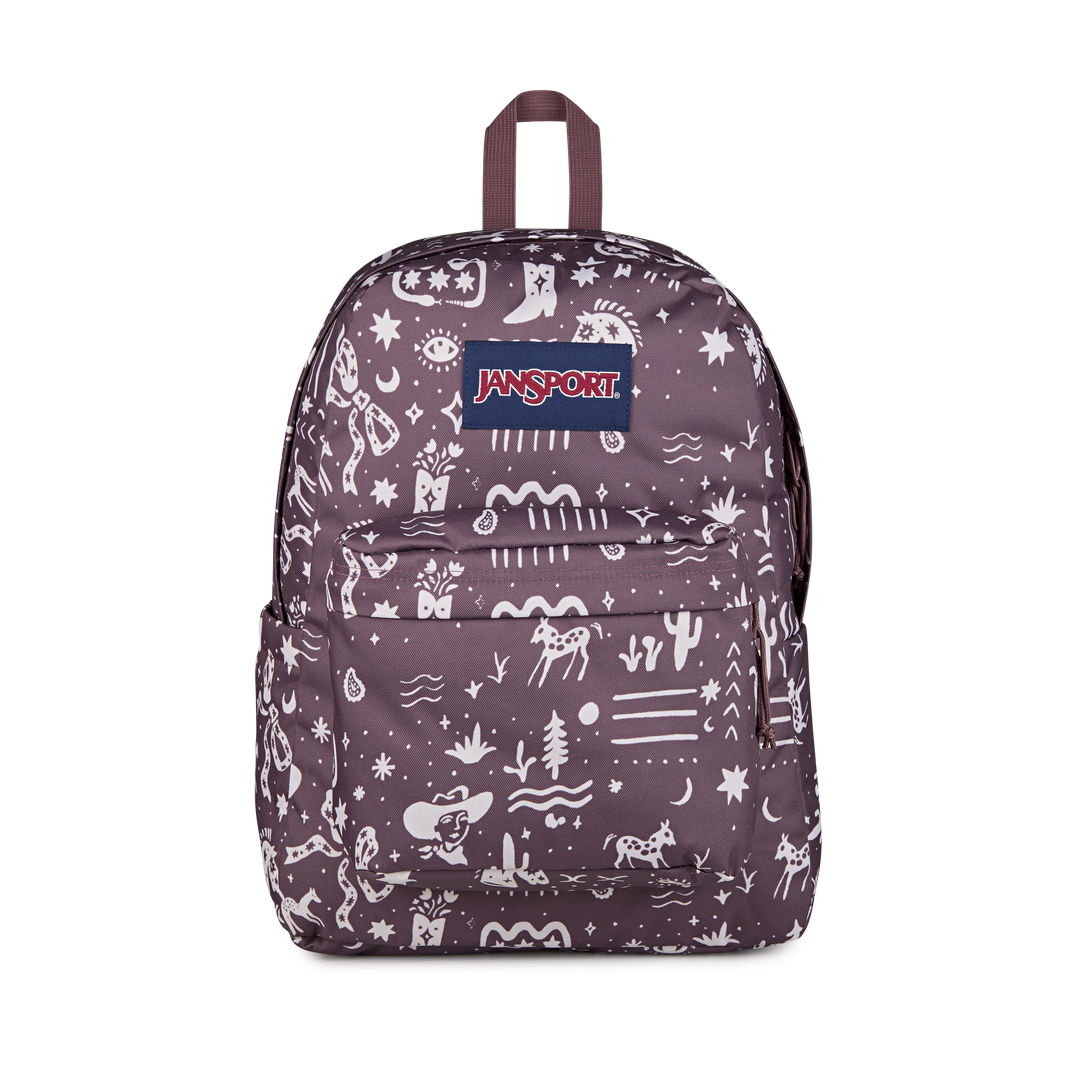 JANSPORTJANSPORT SUPERBREAK PLUS YEEHAW AND HORSES MAHAGONY HAZE 26L