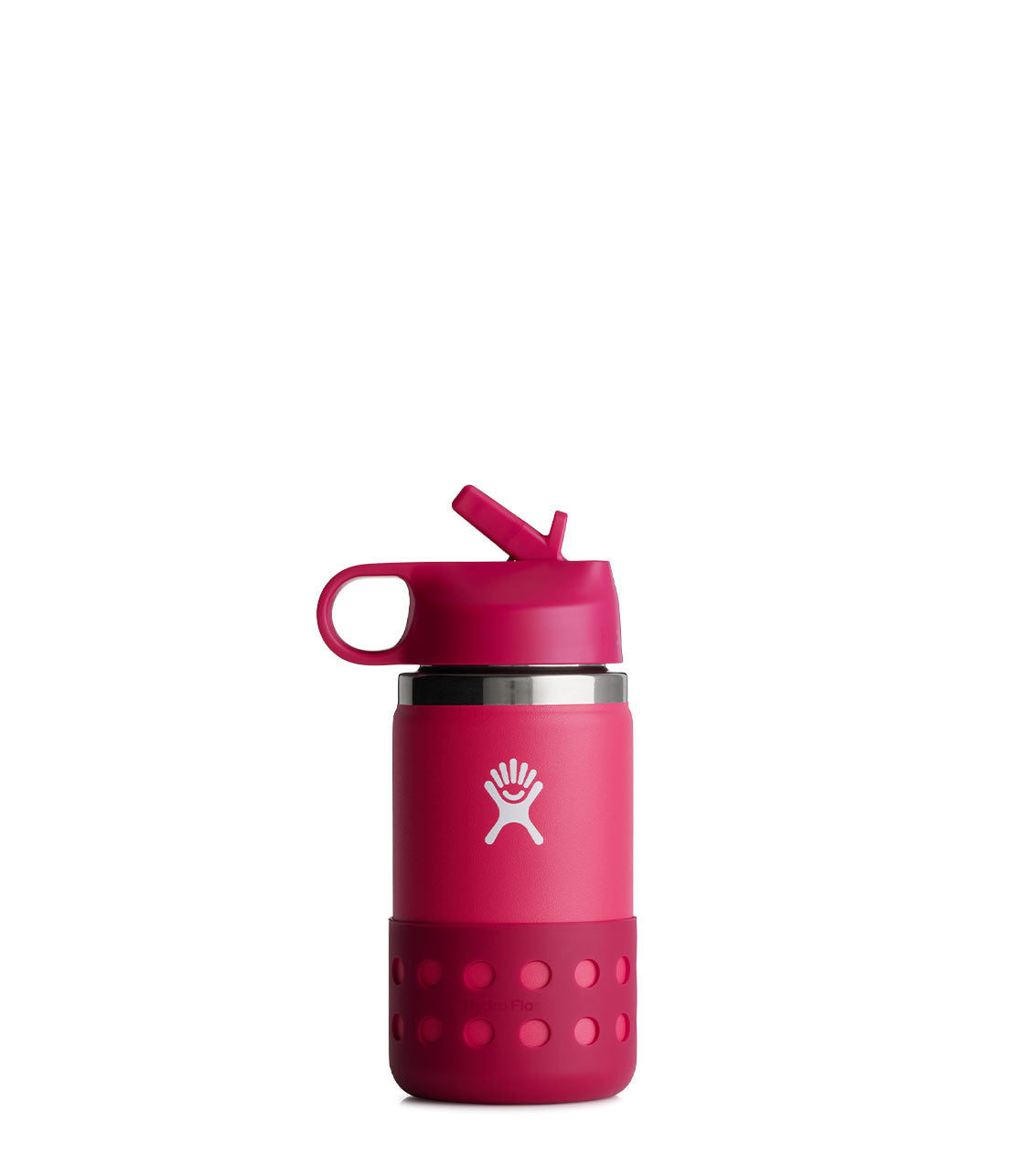 HYDRO FLASK12 Oz Kids Wide Mouth Straw Lid And Boot Peony