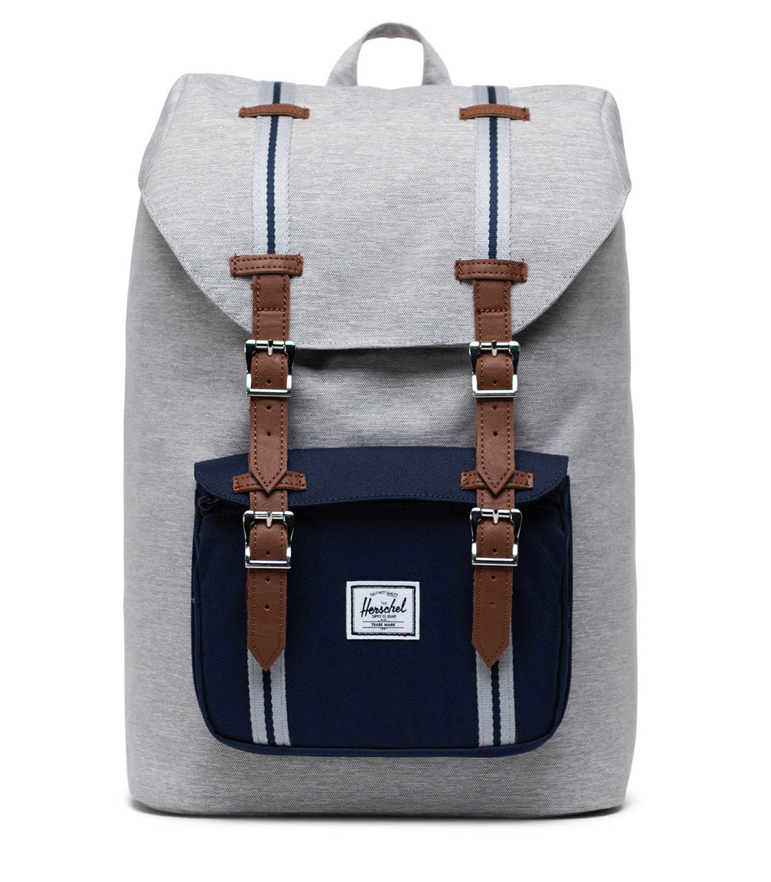 HERSCHELHerschel Little America Mid Light Grey Crosshatch/Peacoat Backpack
