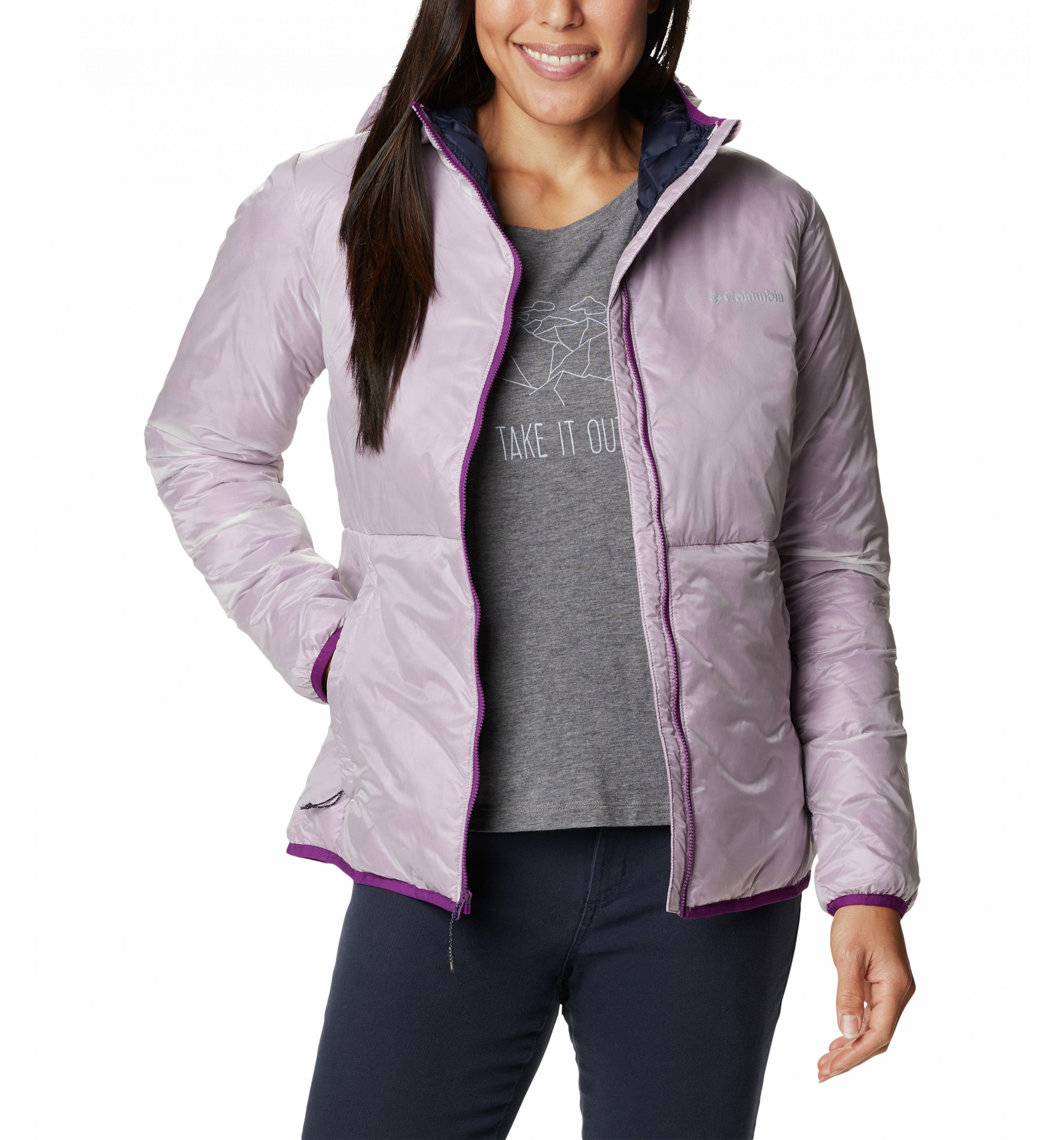 Columbia pink Women's Trail Shaker Double Wall Hooded Jacket discount - M -