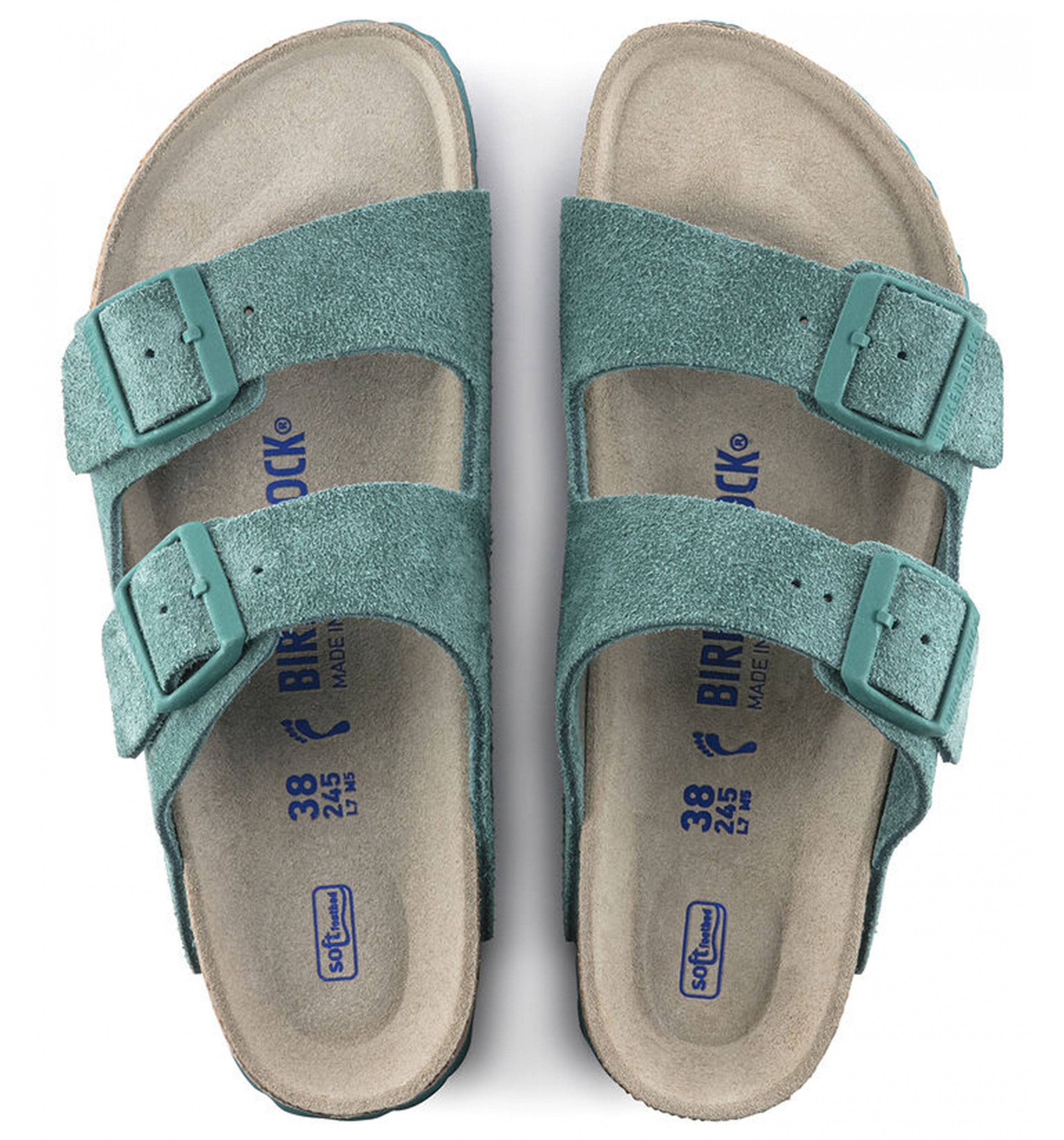 BIRKENSTOCKArizona Sfb Soft Suede&Nubuck (Darkland) Womens